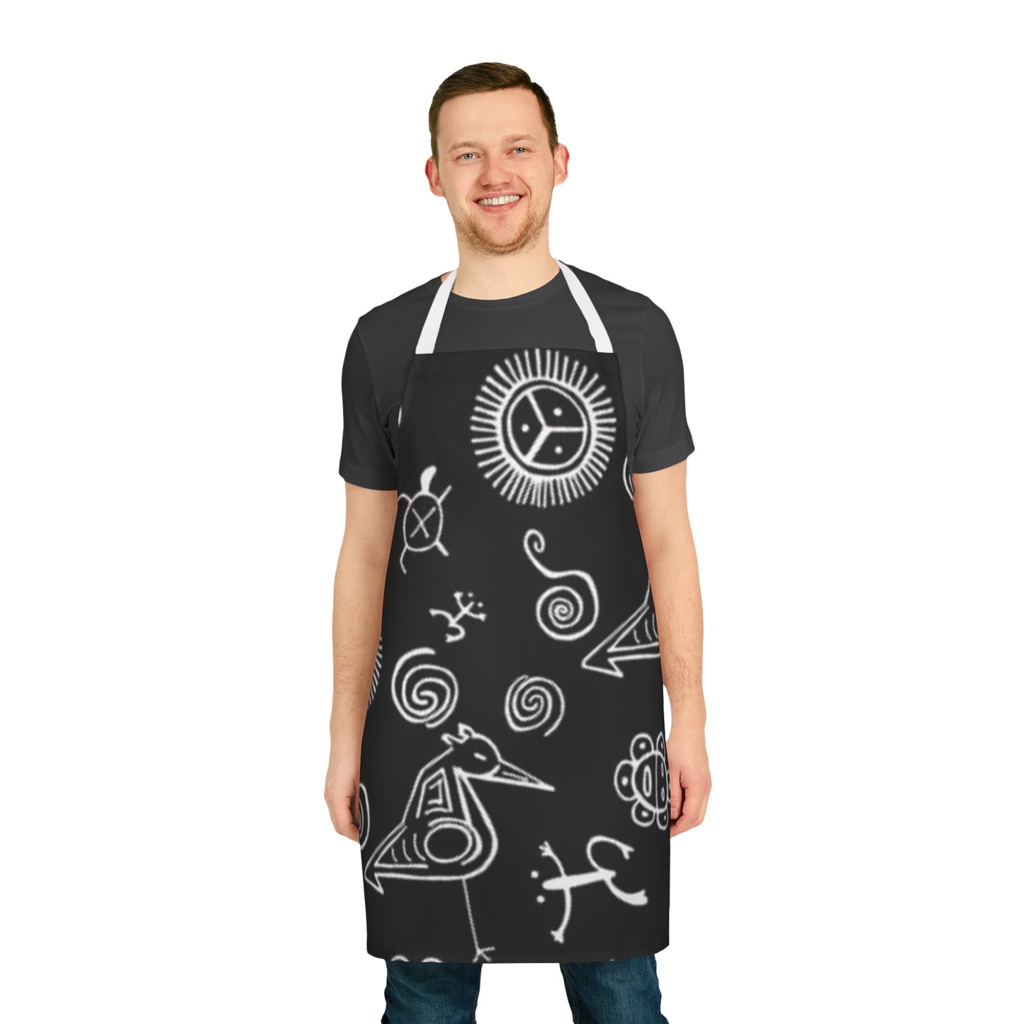 Taino Symbol Apron, 5-Color Straps (AOP)