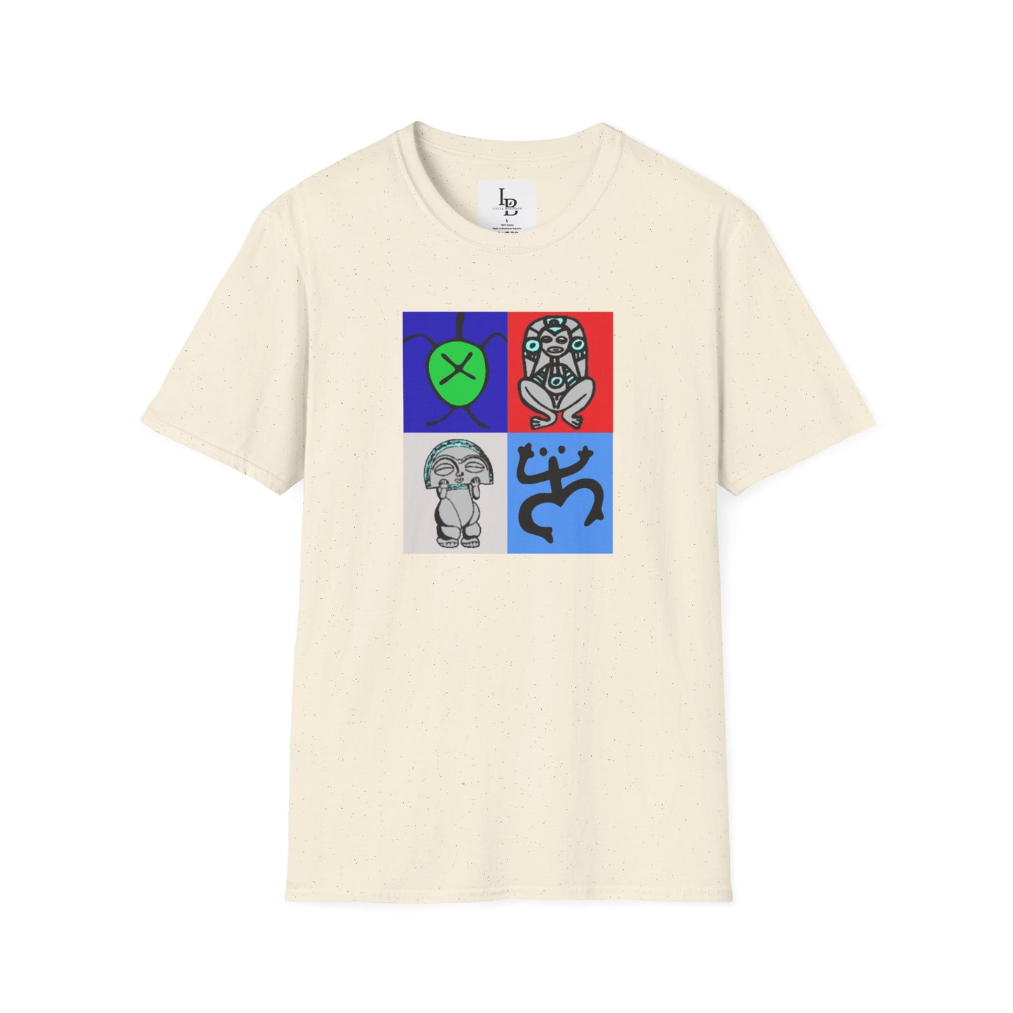 Four Taino Symbols, Unisex Softstyle T-Shirt