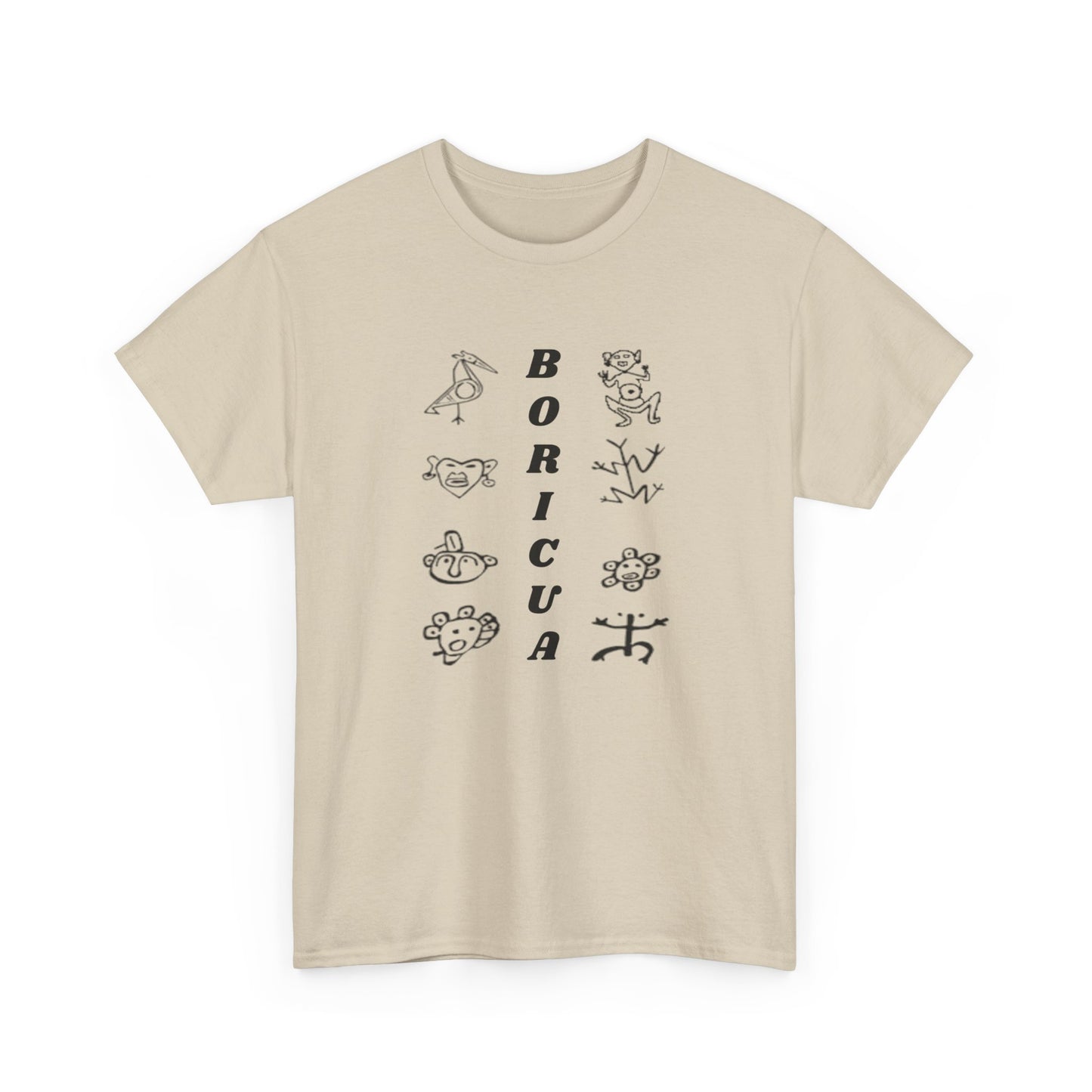Taino Symbols Boricua, Unisex Heavy Cotton Tee