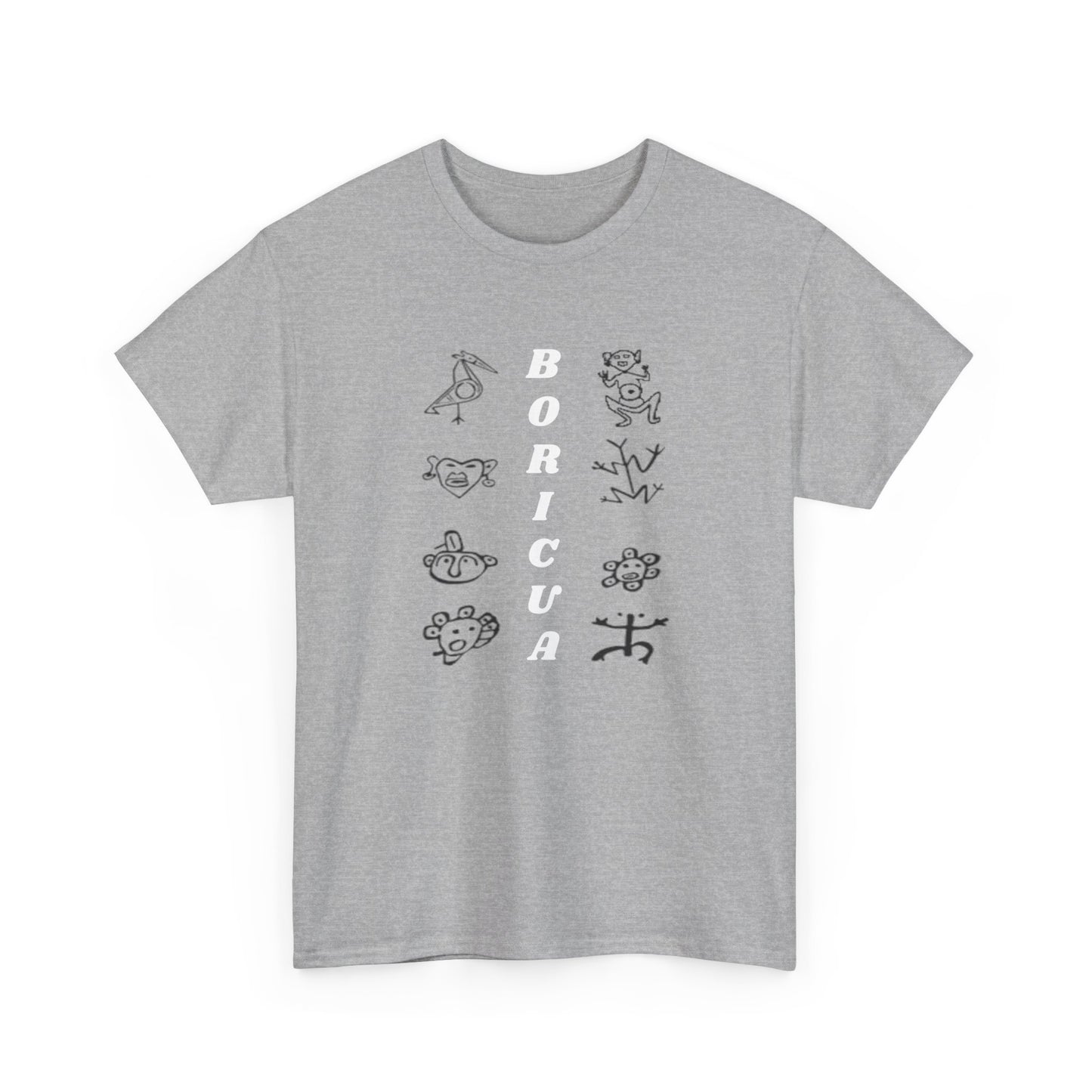 Taino Symbols Boricua, Unisex Heavy Cotton Tee