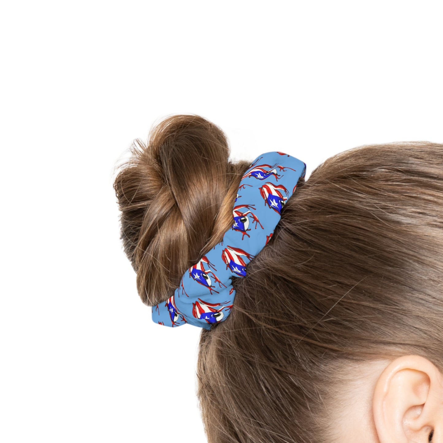 PR Flag Light Blue, Scrunchie