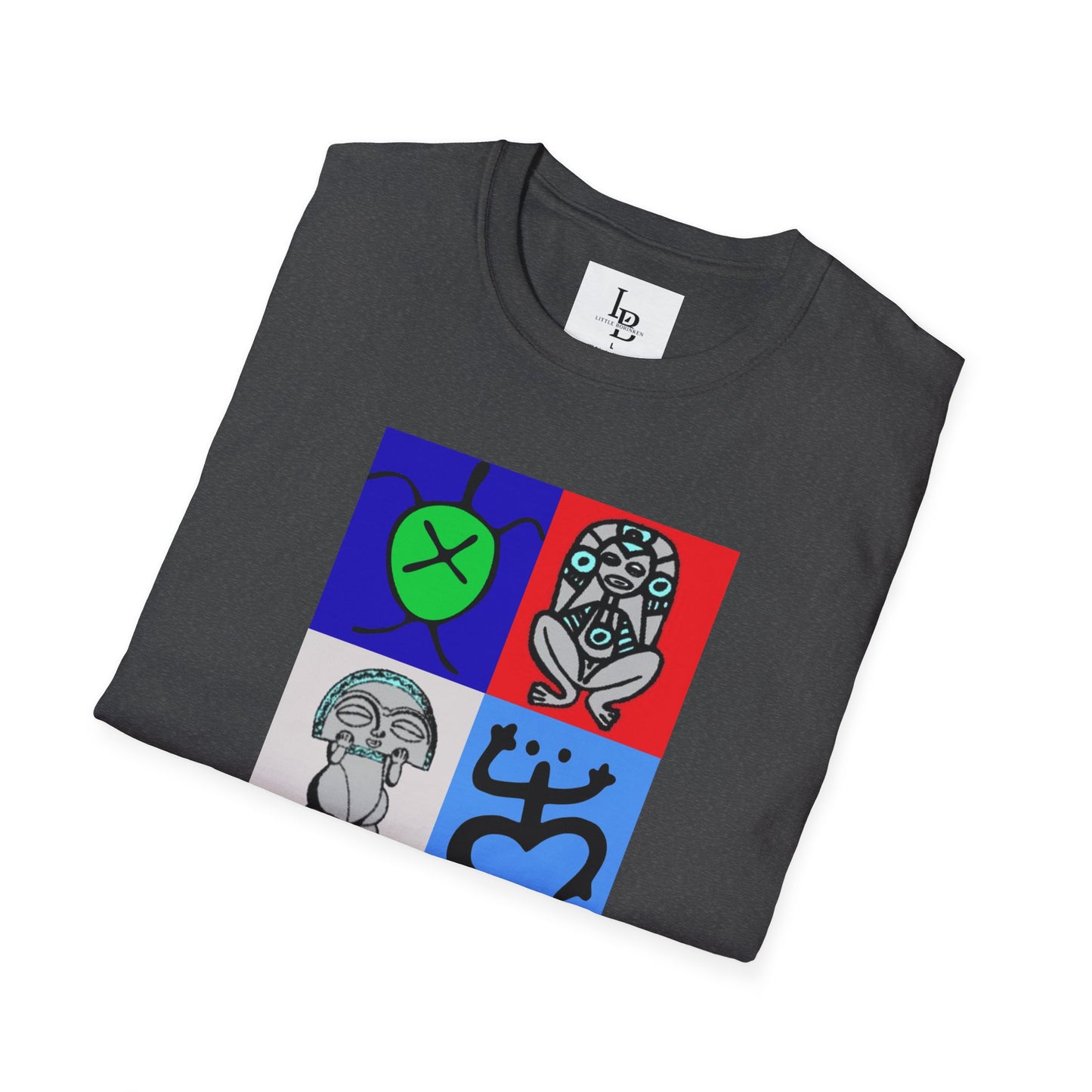 Four Taino Symbols, Unisex Softstyle T-Shirt