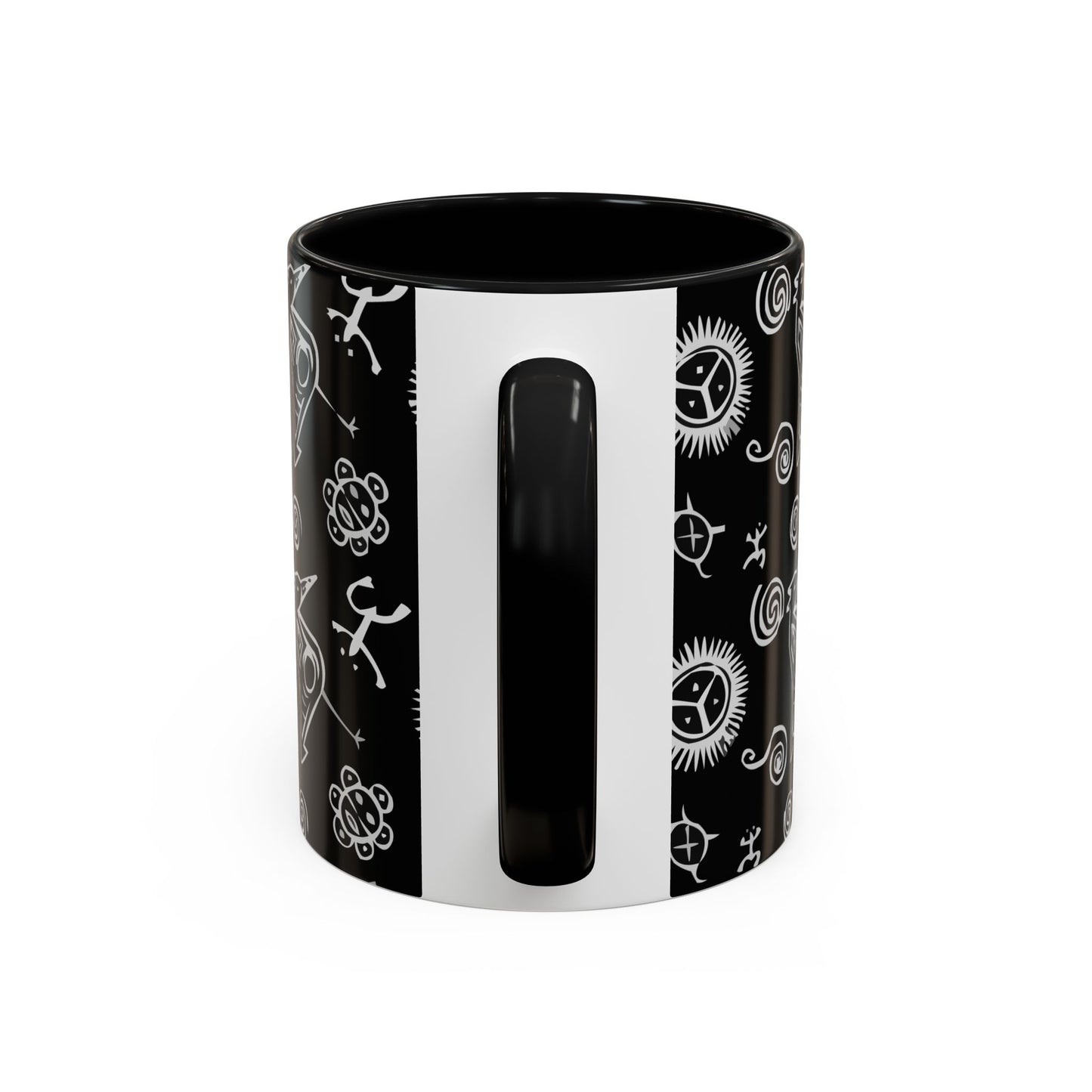 Taino Symbols, Colorful Accent Mugs, 11oz