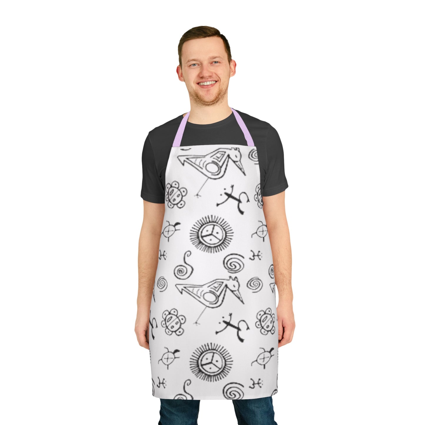 Taino Symbol Apron, 5-Color Straps (AOP)