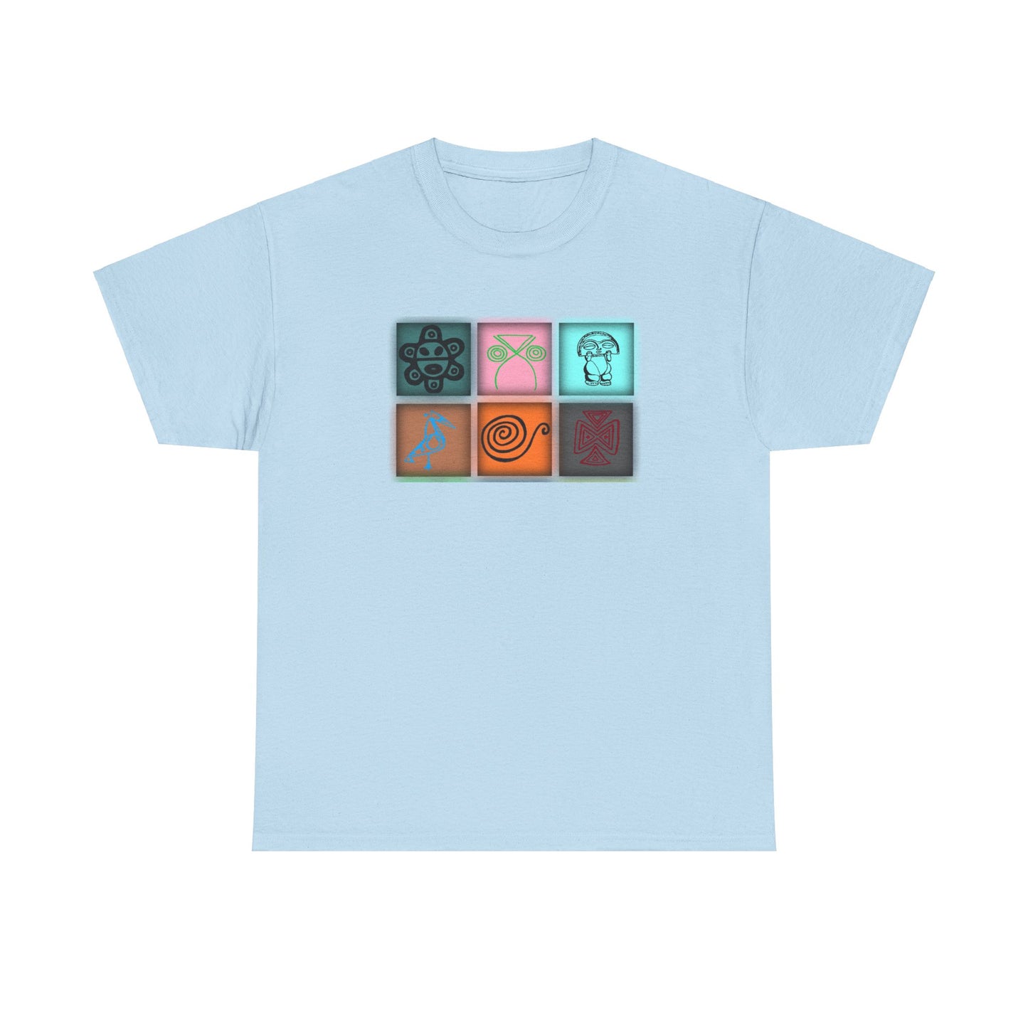 Taino Symbols 8,Unisex Heavy Cotton Tee