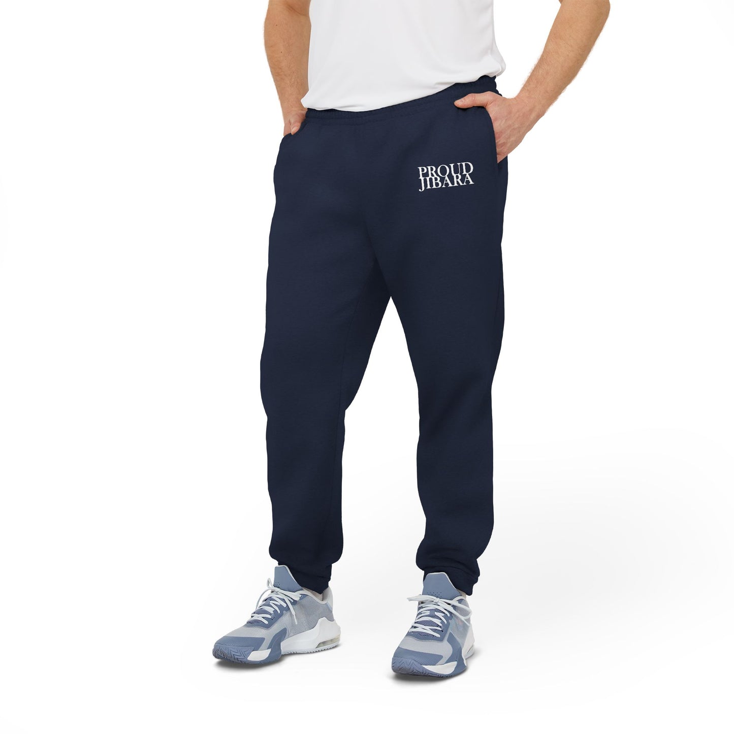 PROUD JIBARA, Cozy Unisex Fleece Joggers - Ideal for Athleisure, Workout, Loungewear, Travel, Gifts for Him/Her