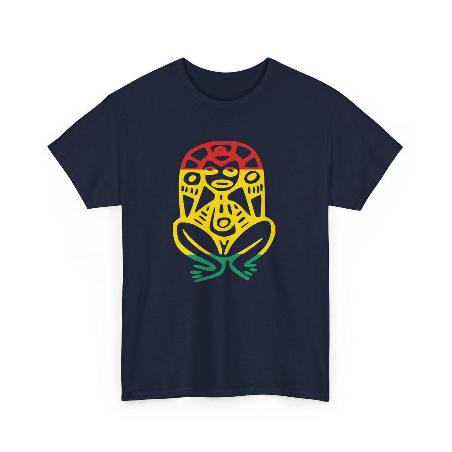 Atabey red, yellow and green, Unisex Heavy Cotton Tee