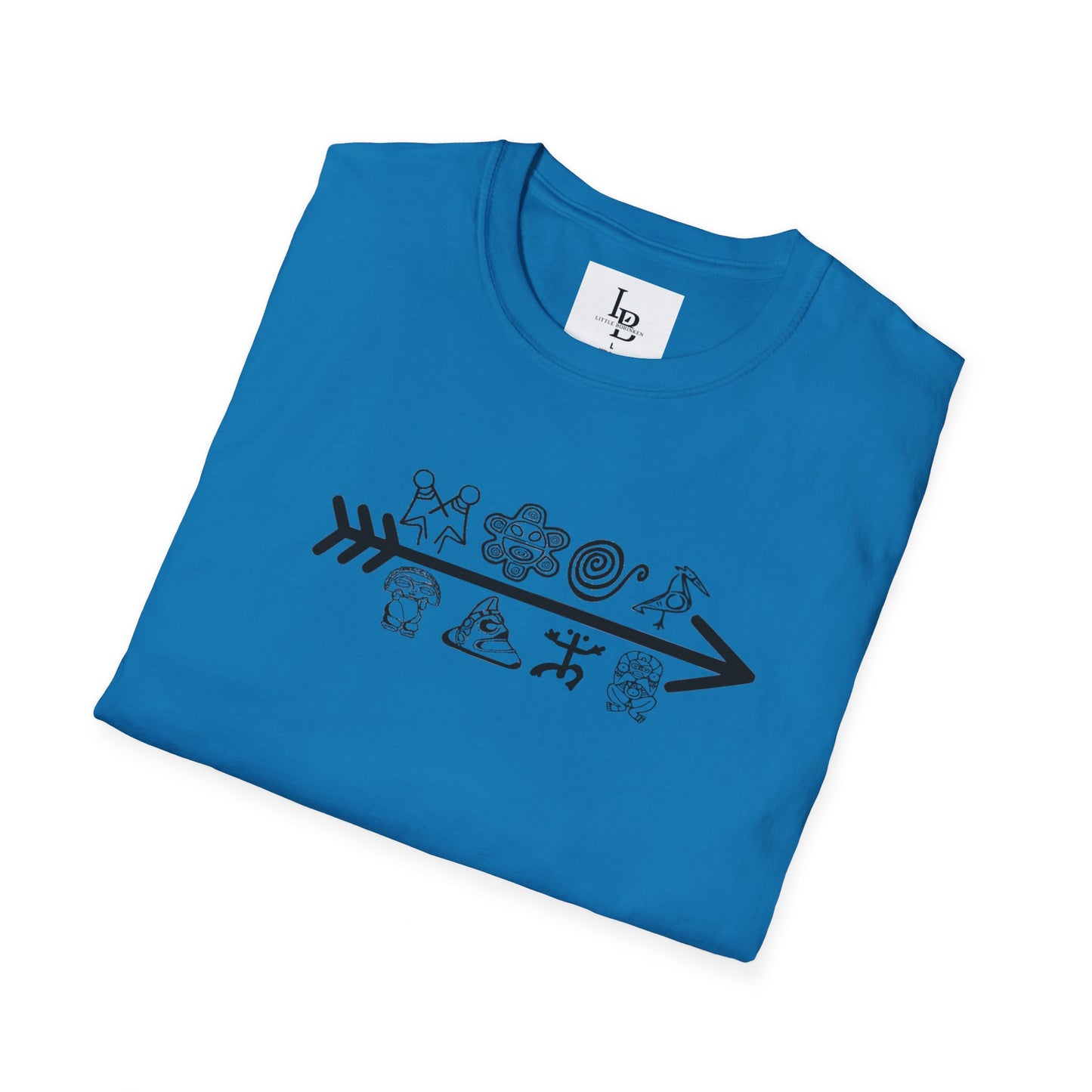Arrow and Symbols, Unisex Softstyle T-Shirt
