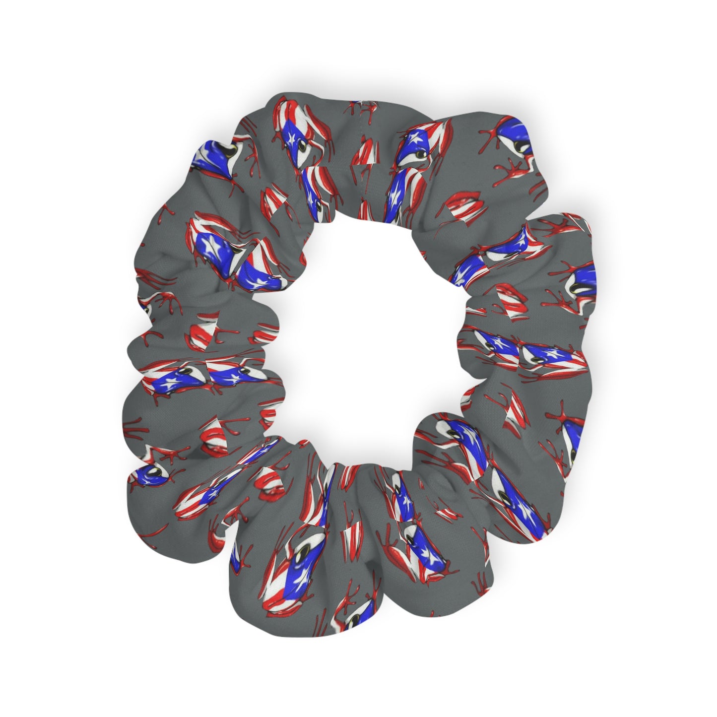 PR Flag Dark Gray, Scrunchie