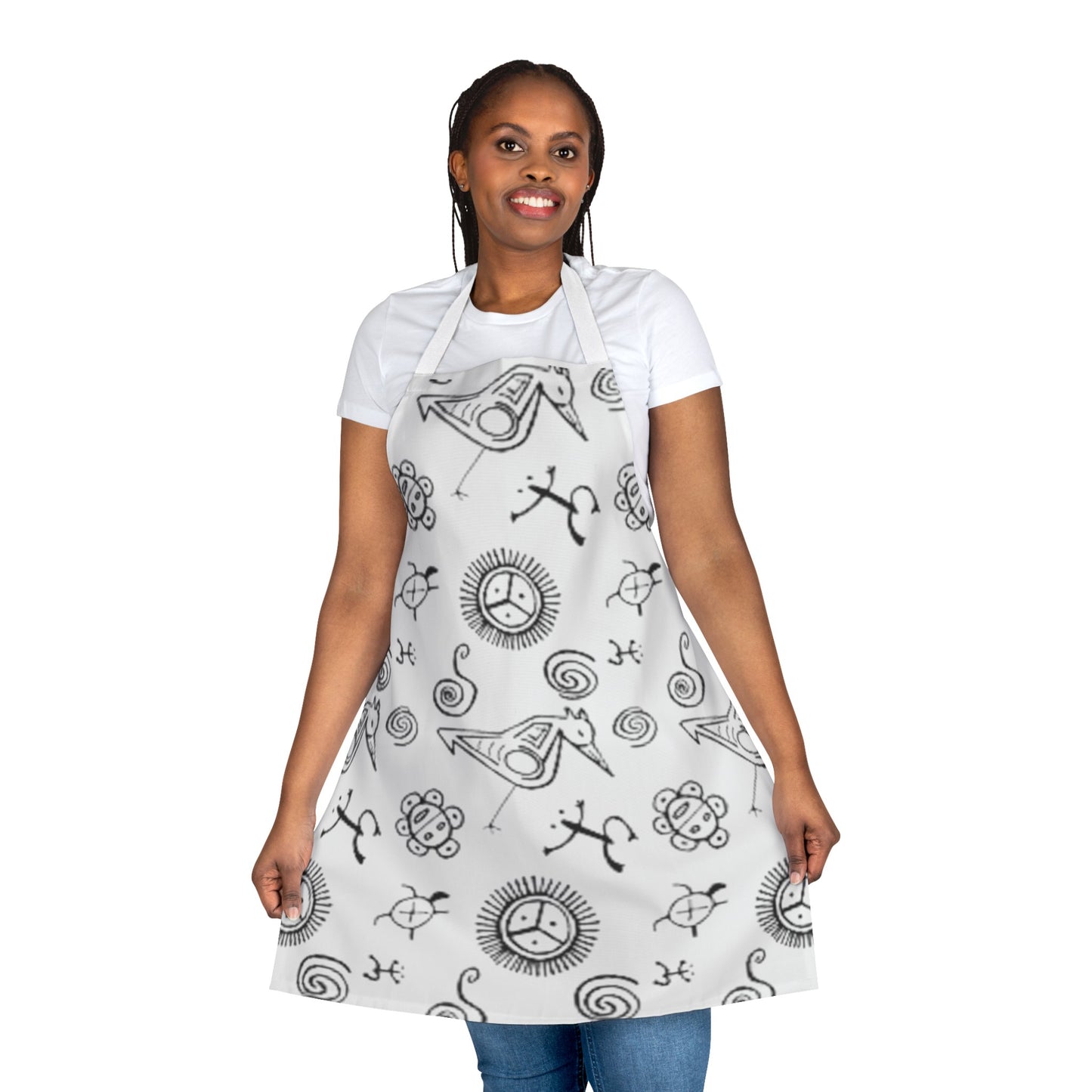 Taino Symbol Apron, 5-Color Straps (AOP)