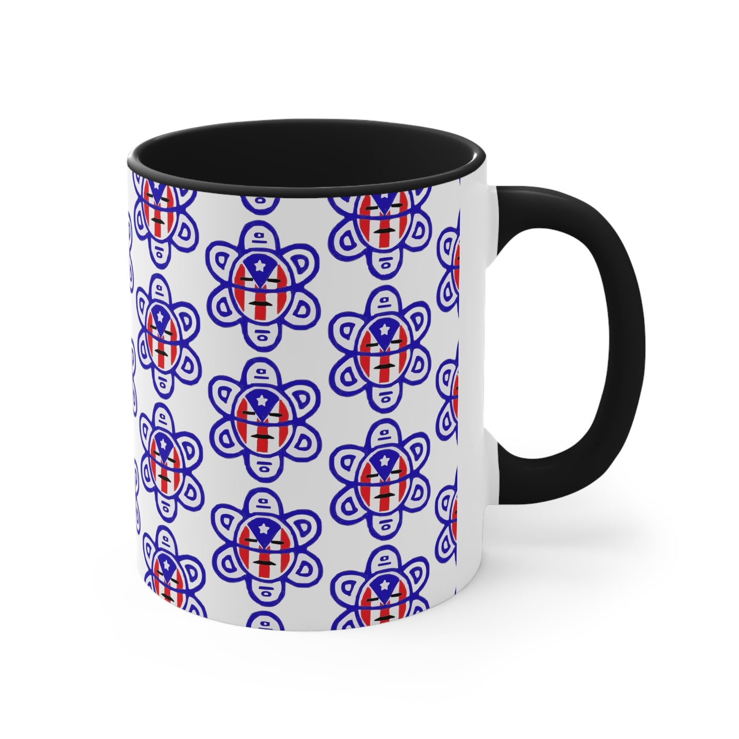 P.R. Flag Sun, Accent Coffee Mug, 11oz