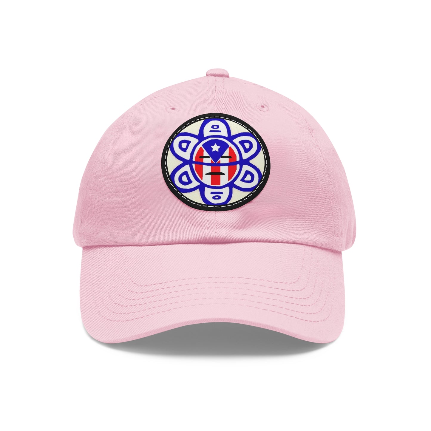 Flag - Taino sun, Hat with Leather Patch (Round)