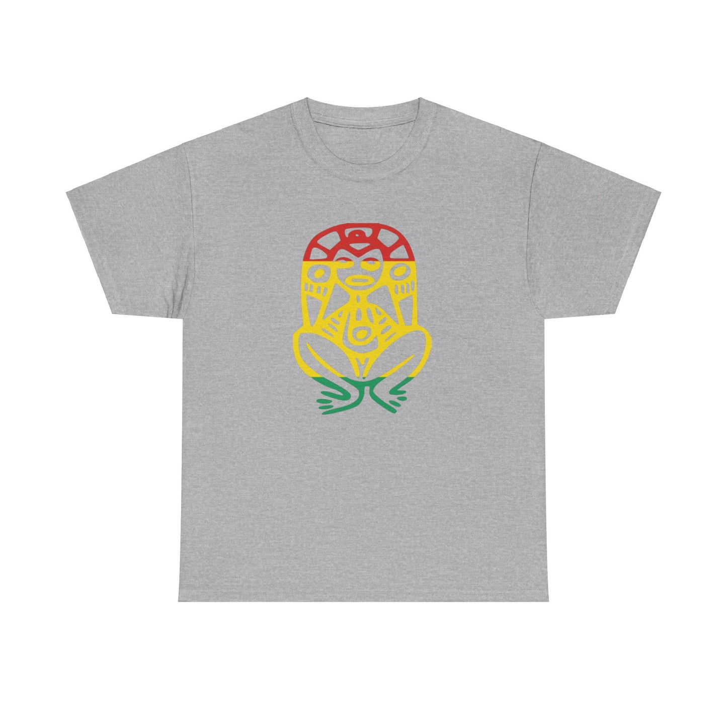 Atabey red, yellow and green, Unisex Heavy Cotton Tee