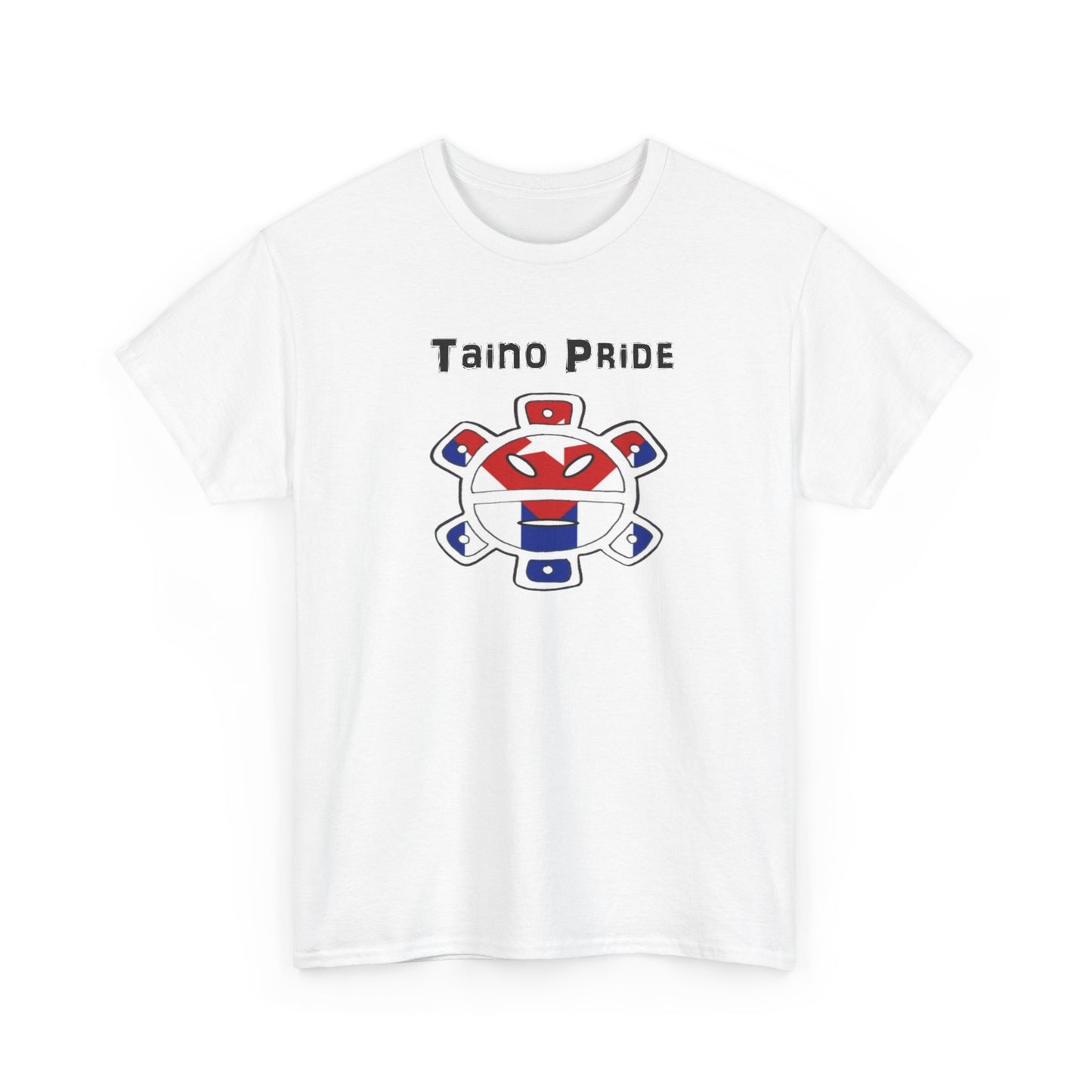 Cuban Flag Taino Pride, Unisex Heavy Cotton Tee