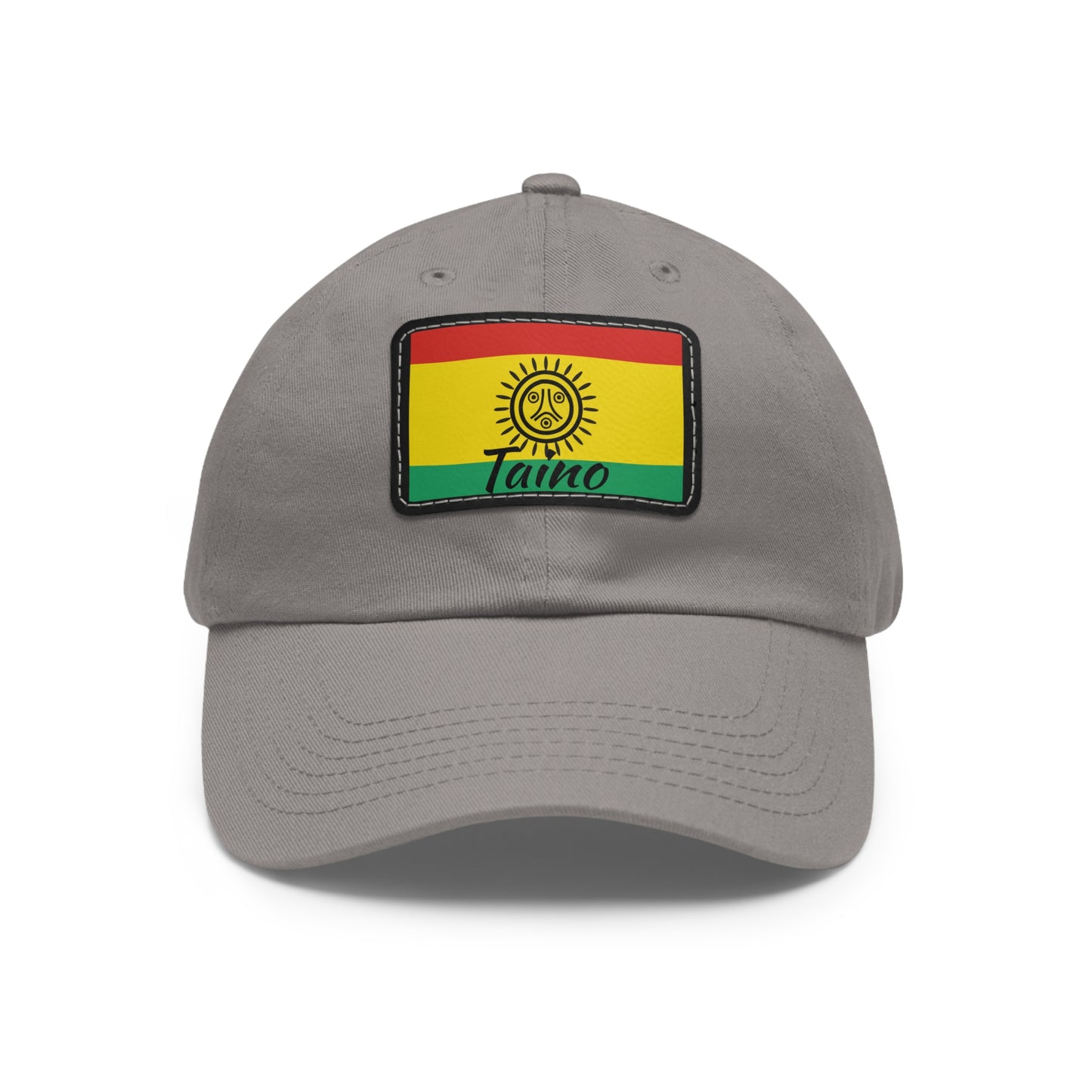 Taino Flag, Hat with Leather Patch (Rectangle)