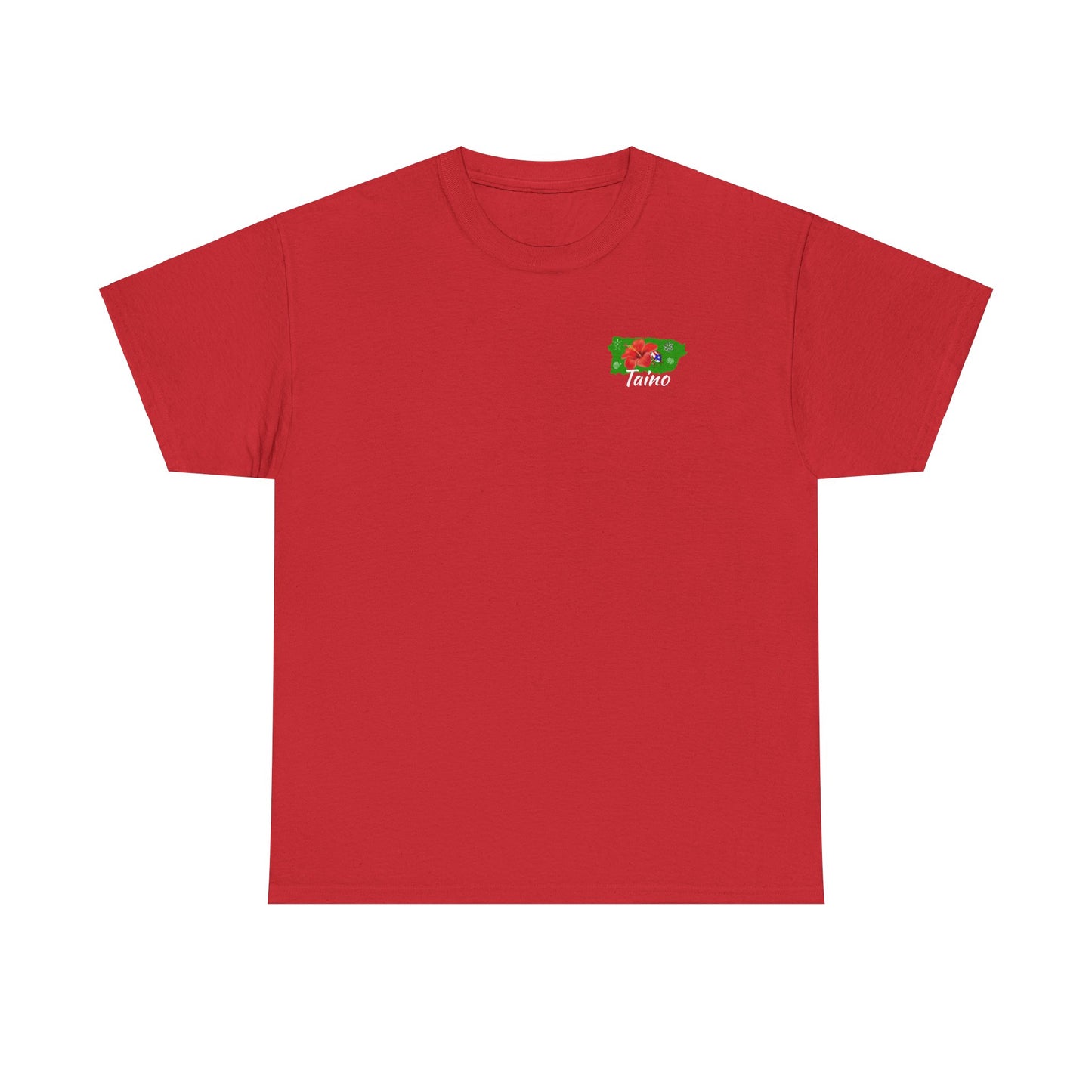 P.R. map Taino Symbols, and coqui, Unisex Heavy Cotton Tee