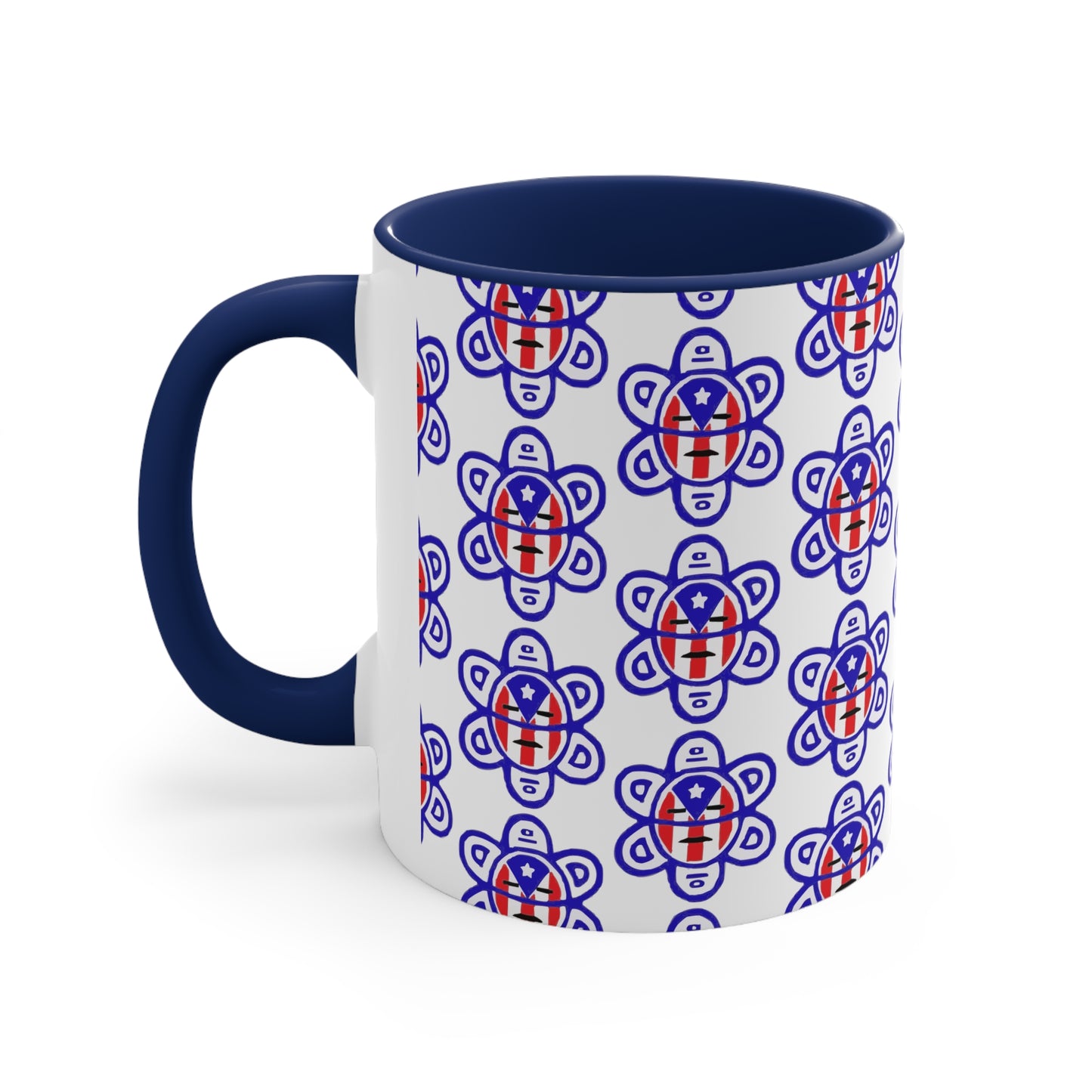 P.R. Flag Sun, Accent Coffee Mug, 11oz
