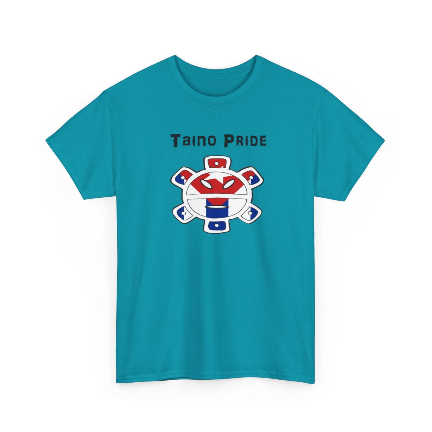 Cuban Flag Taino Pride, Unisex Heavy Cotton Tee