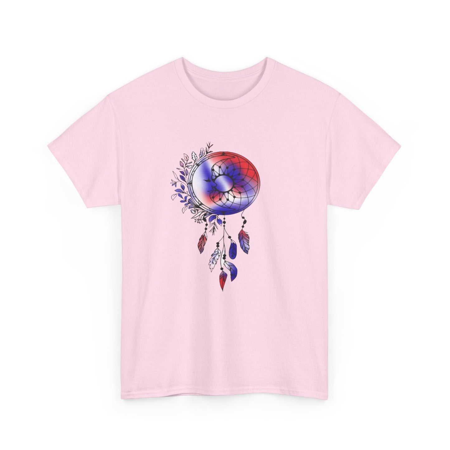 Dream Catcher Red, White and Blue, Unisex Heavy Cotton Tee