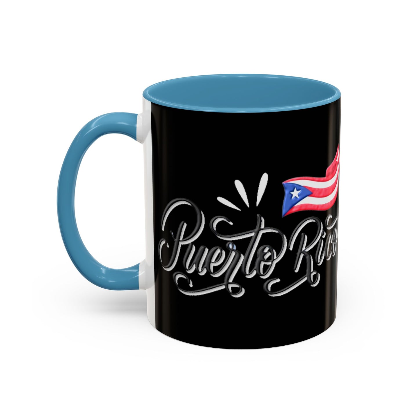 Puerto Rico, Colorful Accent Mugs, 11oz