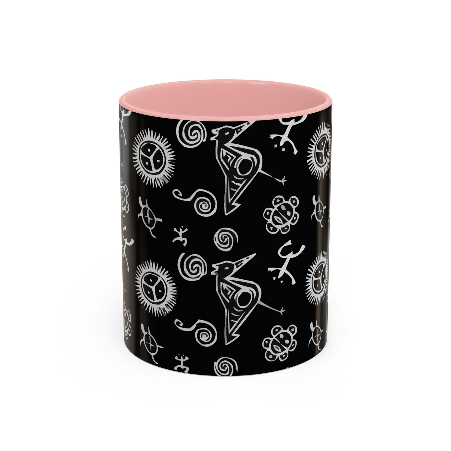 Taino Symbols, Colorful Accent Mugs, 11oz