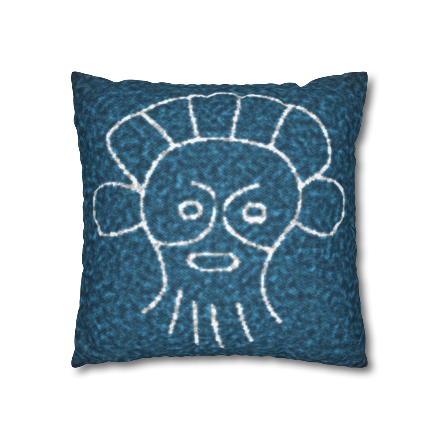 Taino Symbols 2 pillow cover, Spun Polyester Square Pillowcase