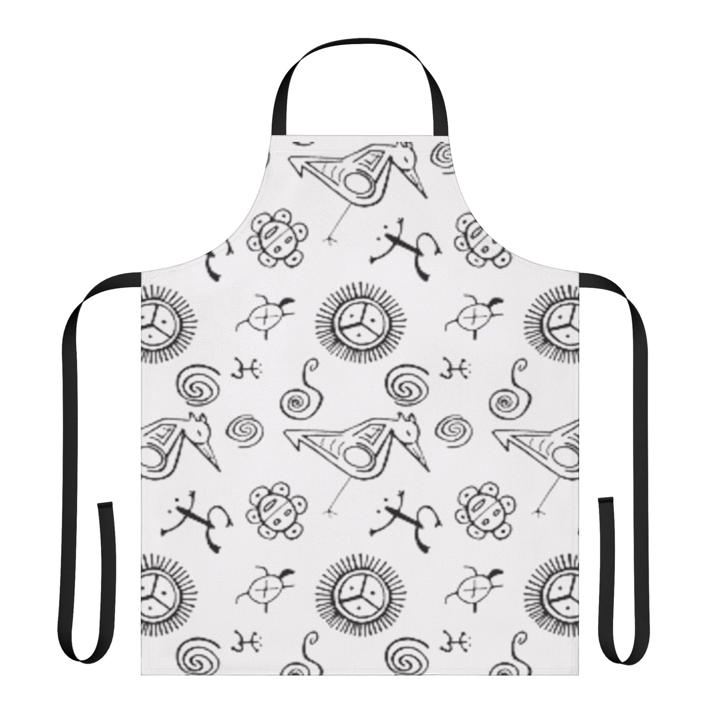 Taino Symbol Apron, 5-Color Straps (AOP)