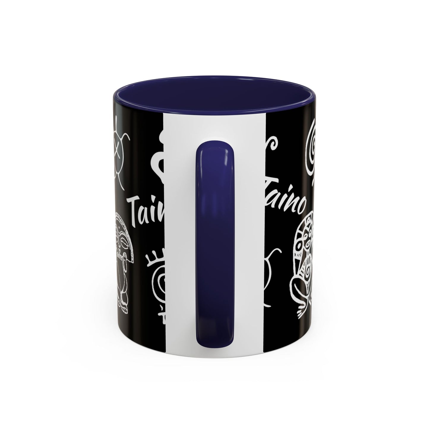 Taino symbols - coqui, turtle, sun, water mood and earth goddess etc.., Colorful Accent Mugs, 11oz