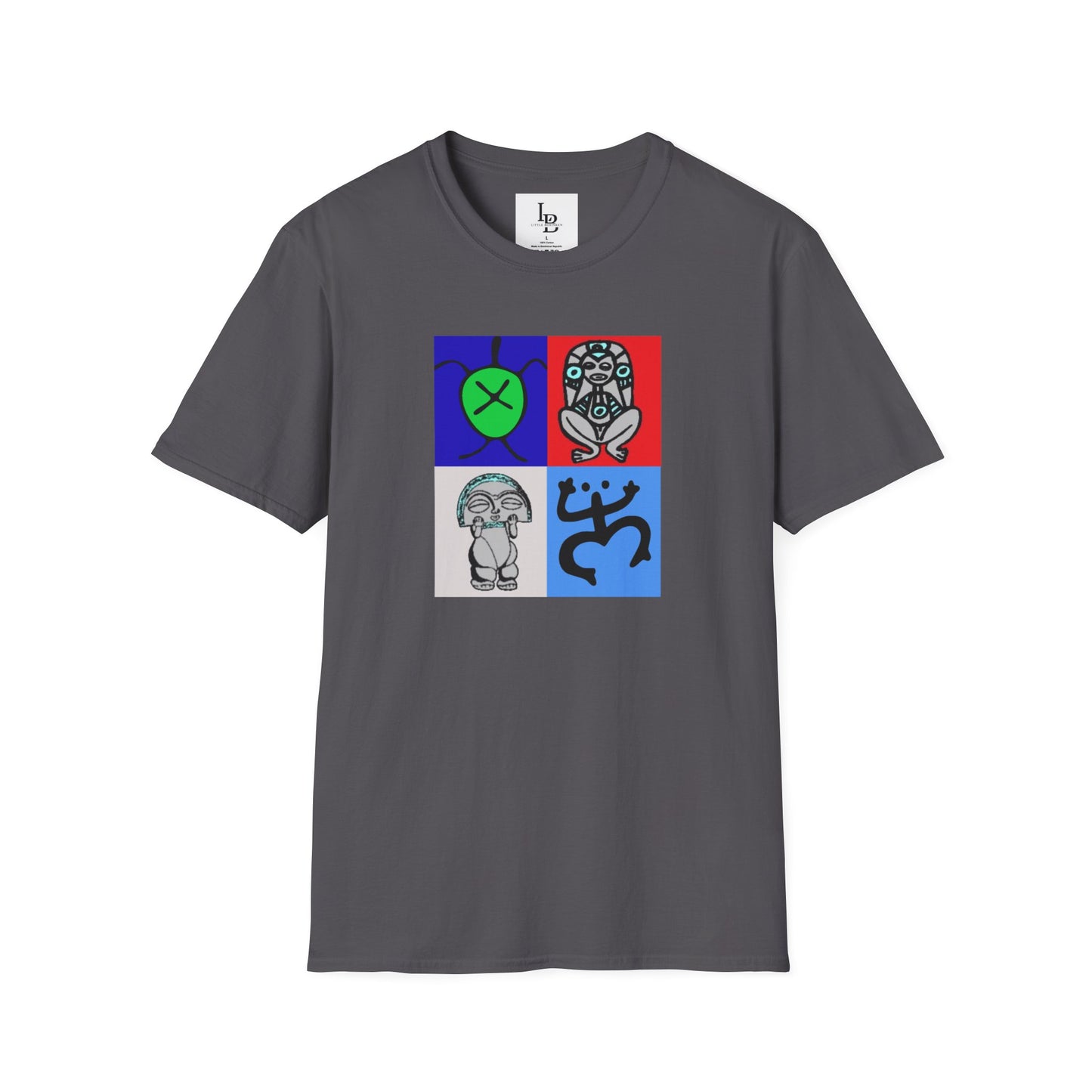 Four Taino Symbols, Unisex Softstyle T-Shirt