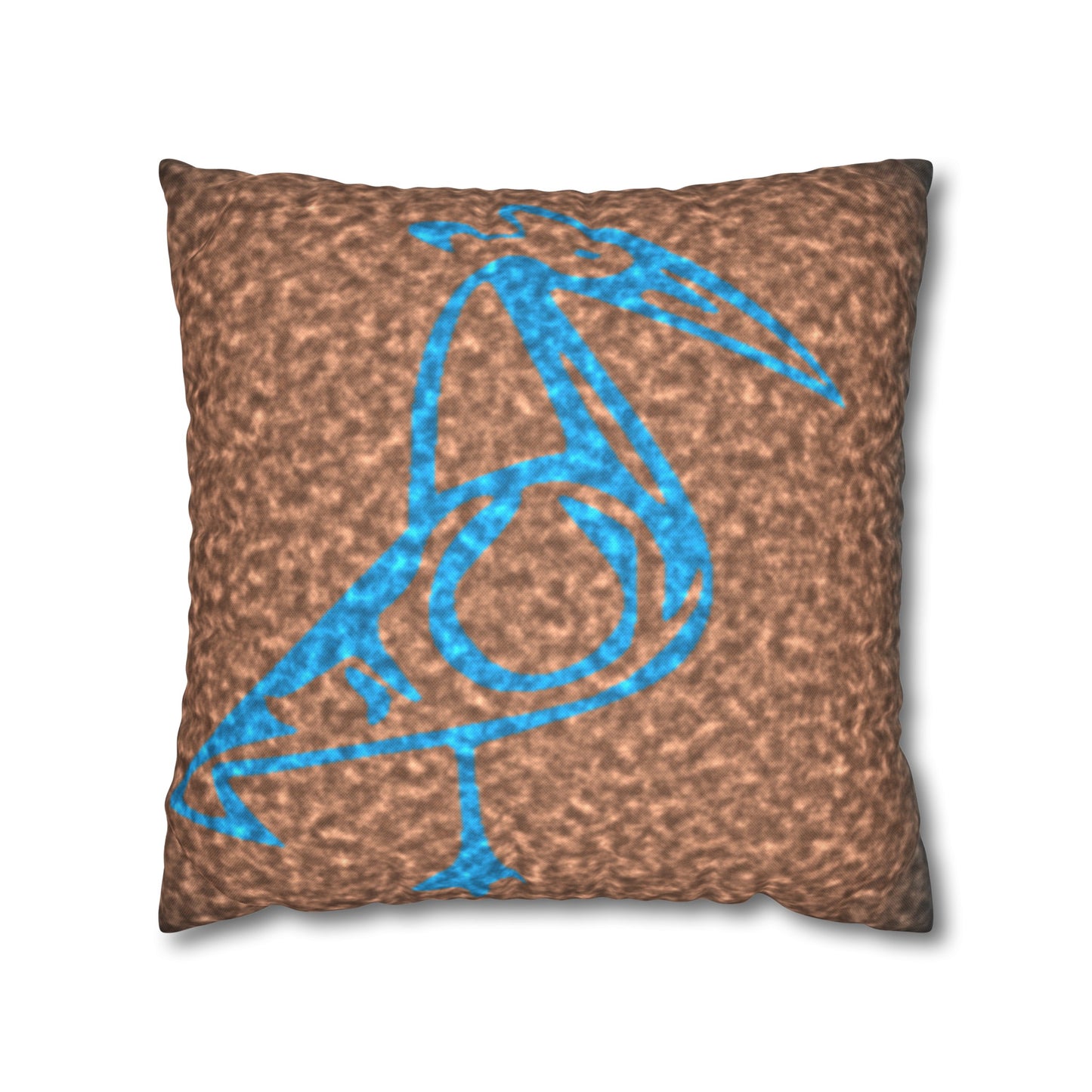 Taino Symbols 2 pillow cover, Spun Polyester Square Pillowcase