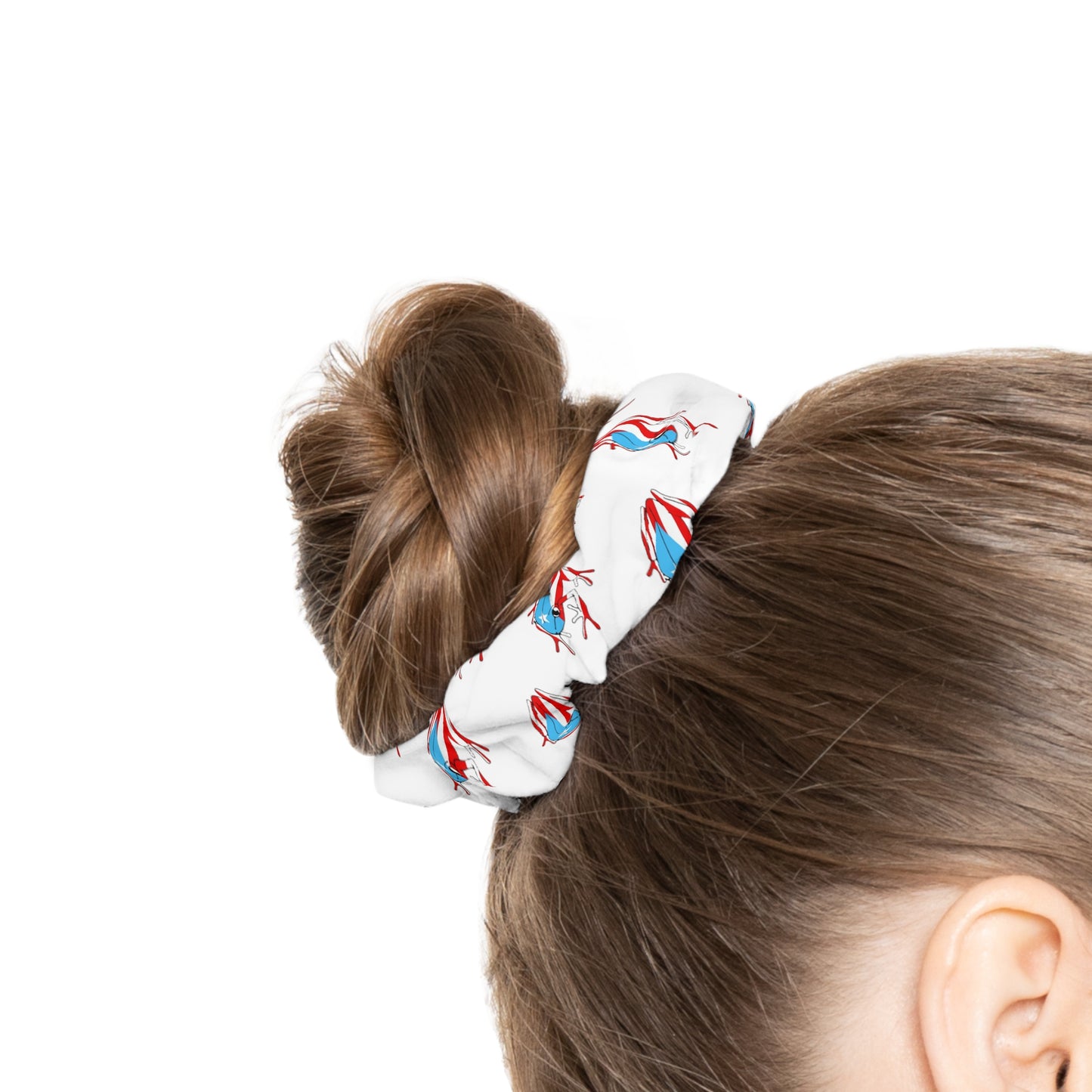 Original PR Flag white, Scrunchie