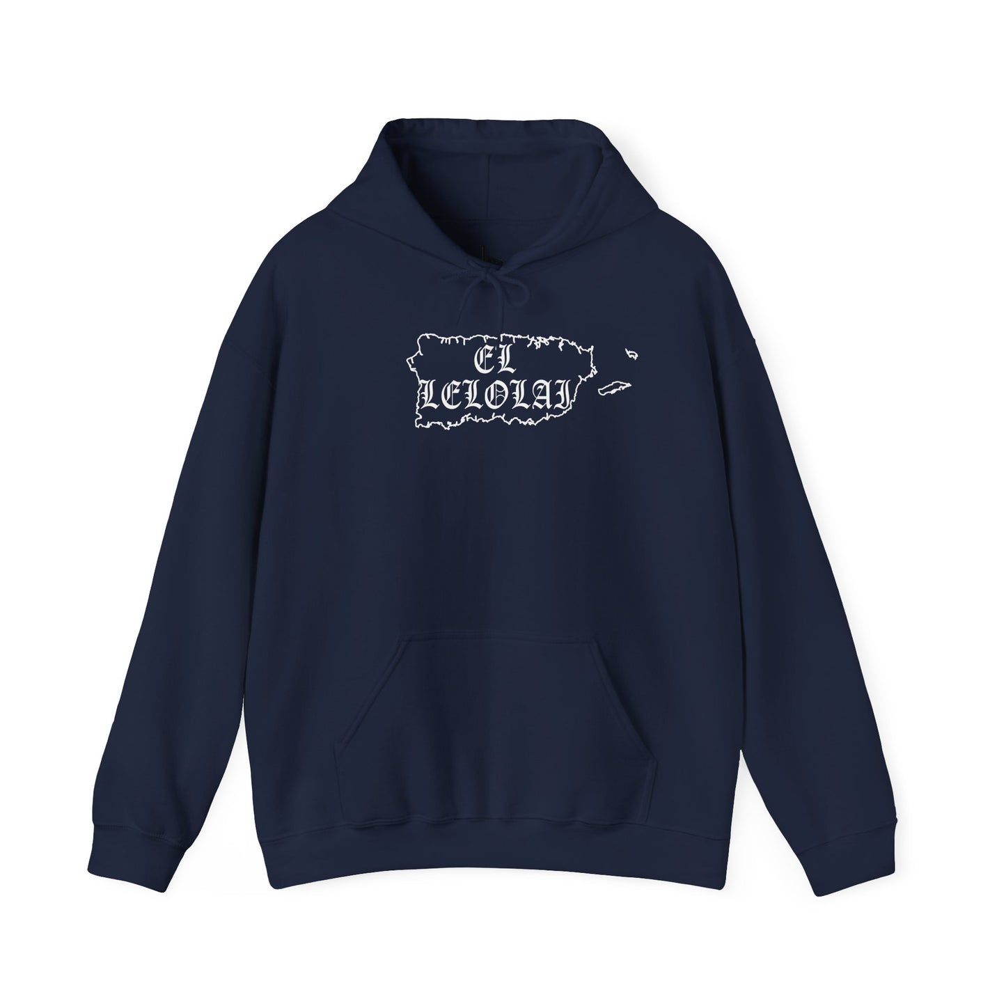 EL LELOLAI PR SILOUETTE MAP Unisex Hoodie, Cozy Sweatshirt, Casual Wear, Gifts for Adventures, Pride Apparel, Comfortable Streetwear