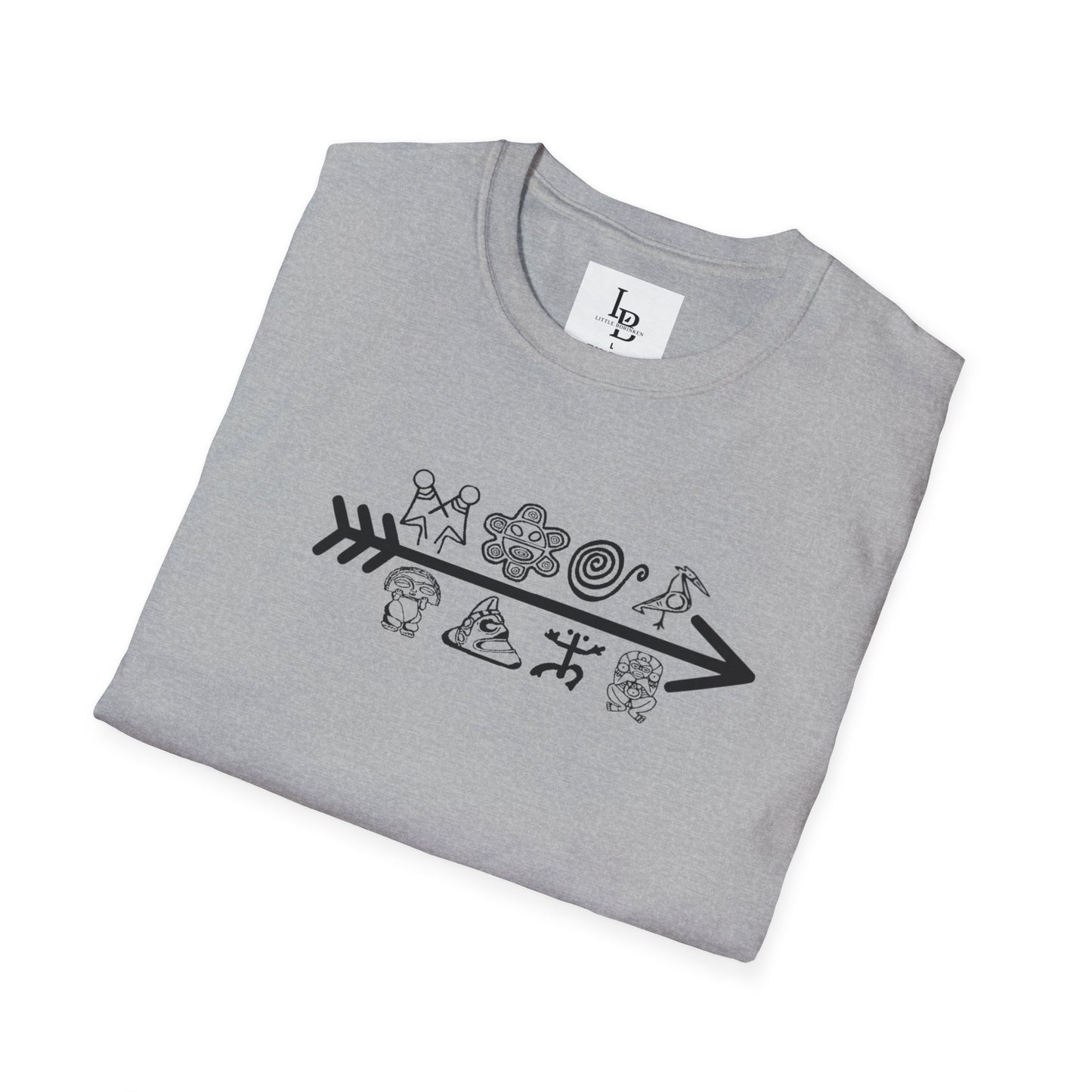 Arrow and Symbols, Unisex Softstyle T-Shirt