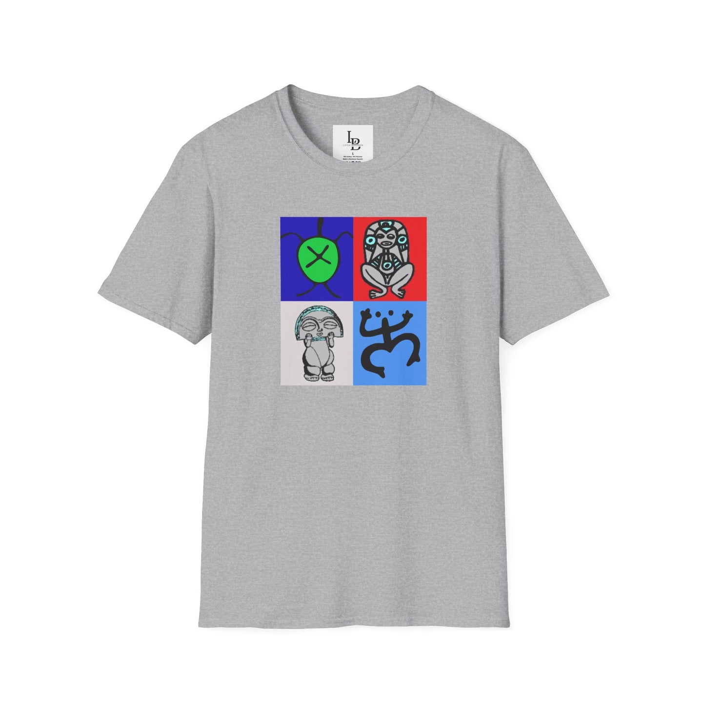 Four Taino Symbols, Unisex Softstyle T-Shirt