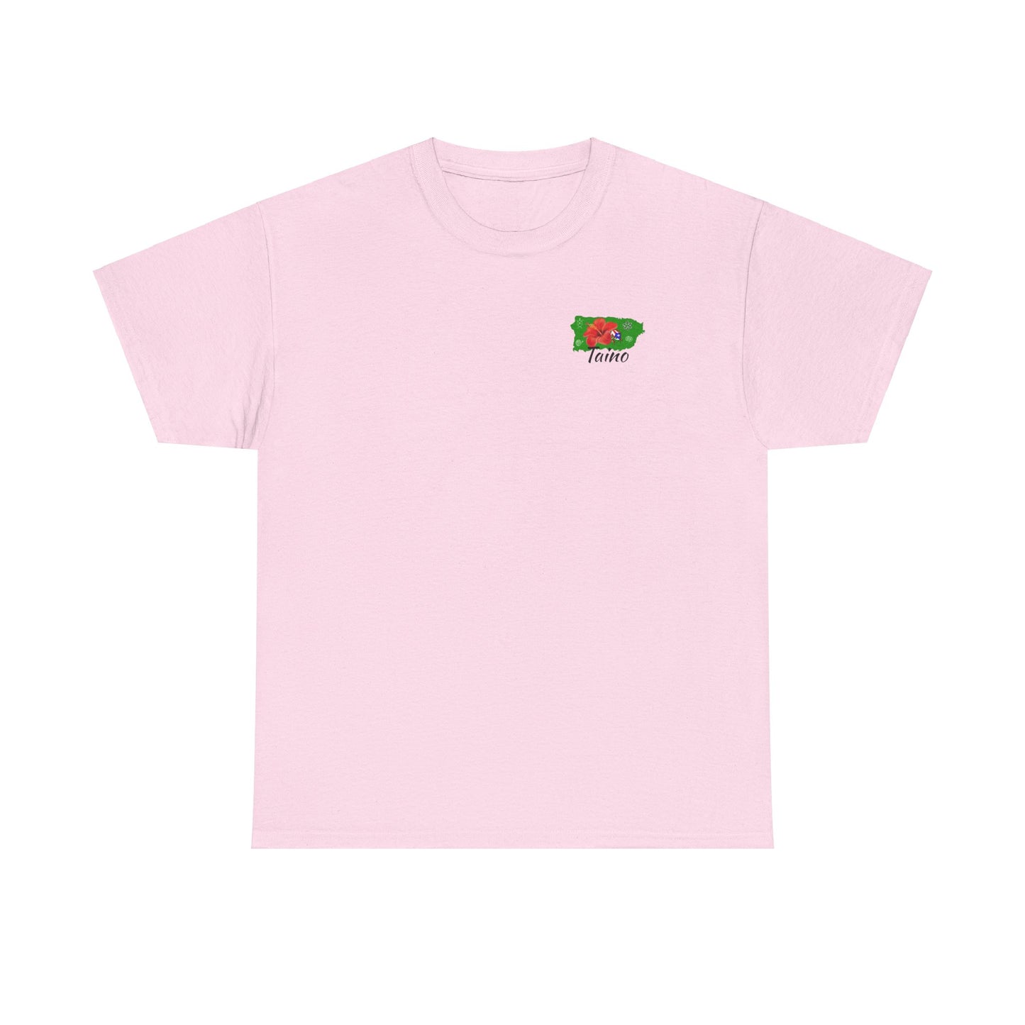 P.R. map Taino Symbols, and coqui, Unisex Heavy Cotton Tee