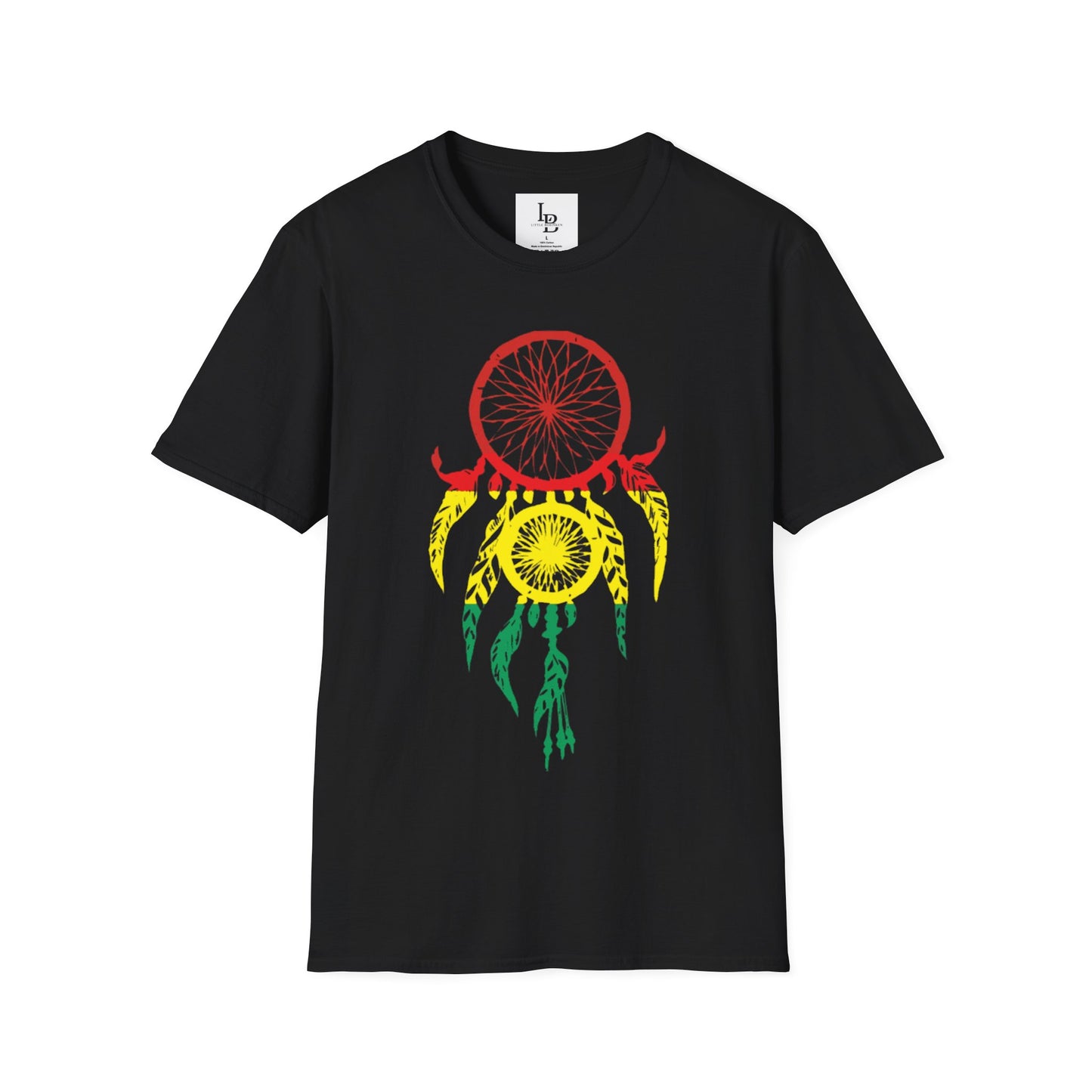 Dream Catcher - Taino Flag colors, Unisex Softstyle T-Shirt