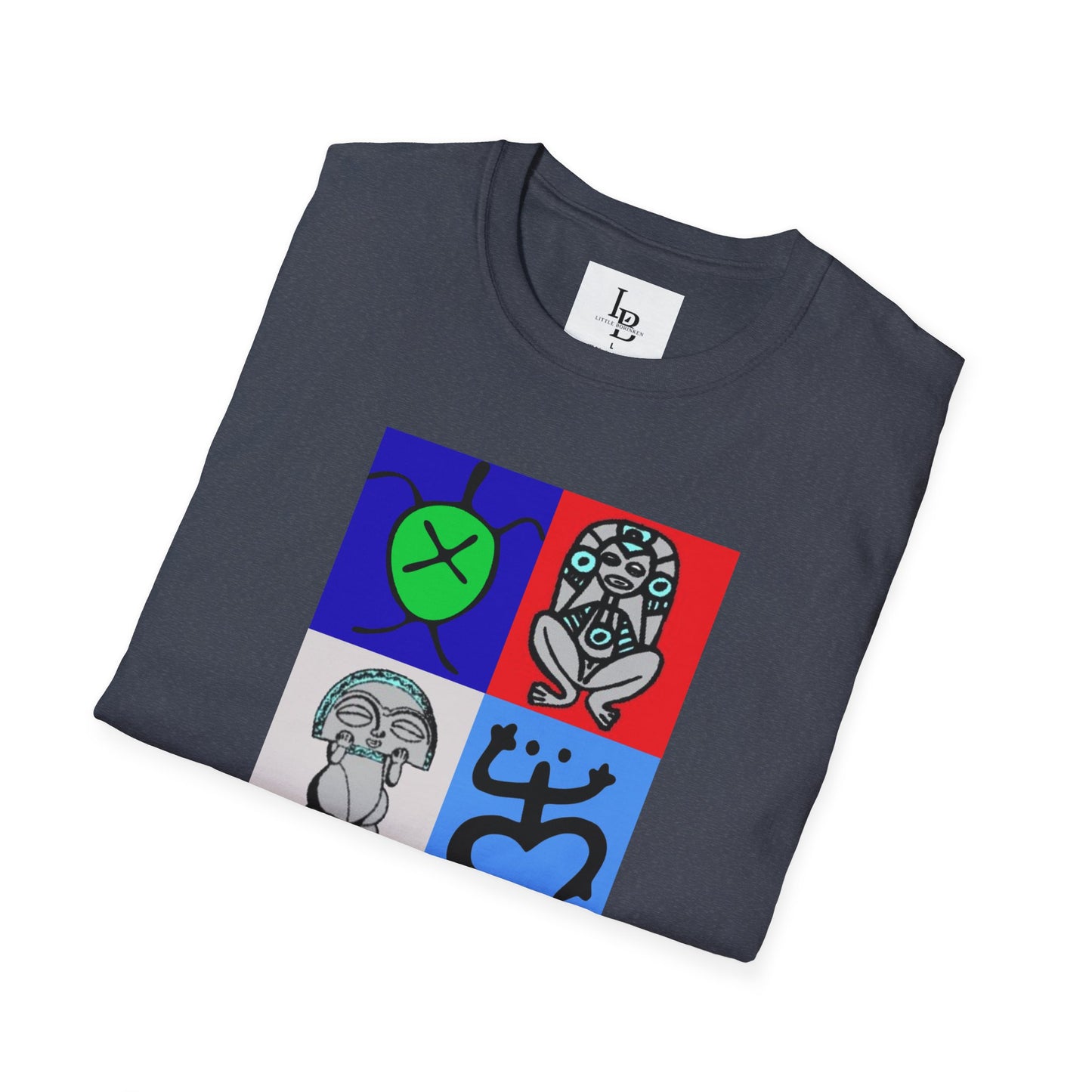 Four Taino Symbols, Unisex Softstyle T-Shirt