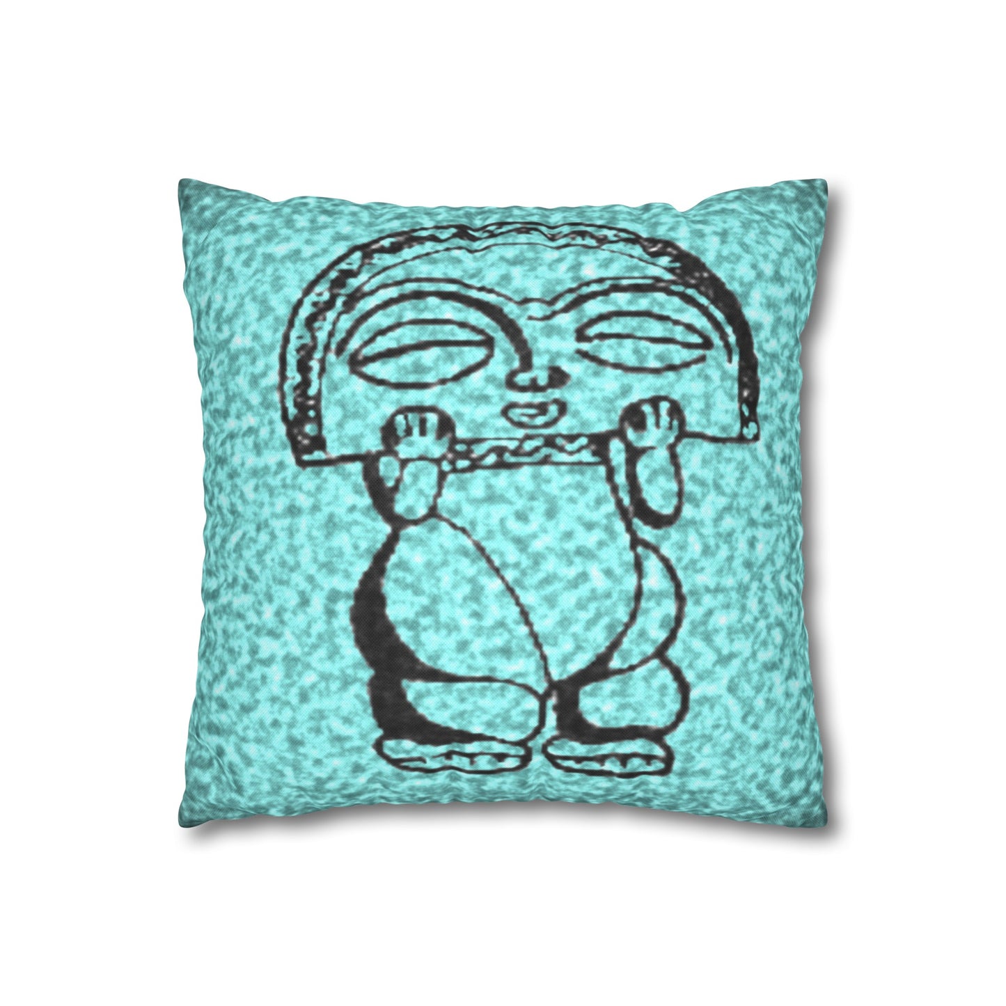 Taino Symbols 2 pillow cover, Spun Polyester Square Pillowcase
