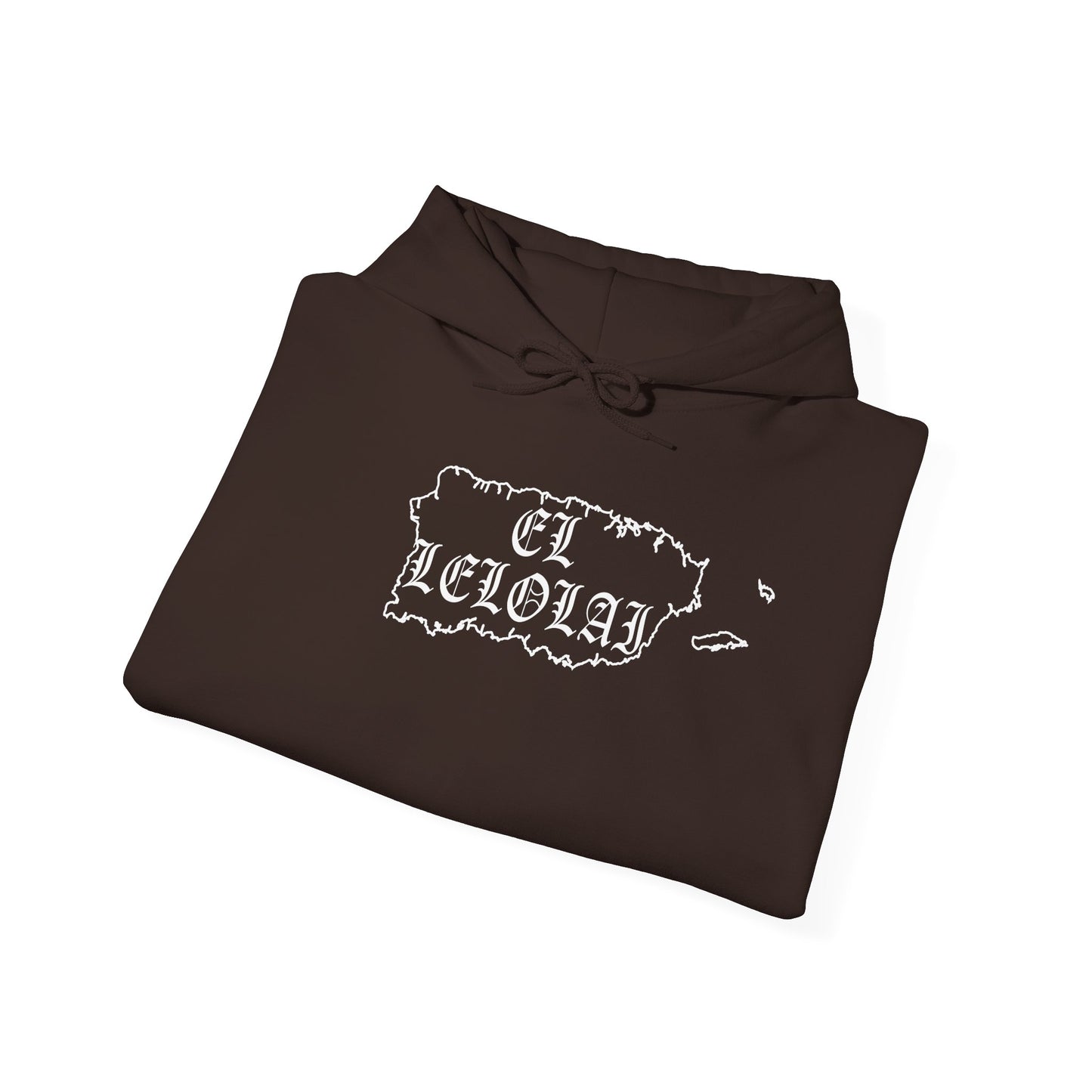EL LELOLAI PR SILOUETTE MAP Unisex Hoodie, Cozy Sweatshirt, Casual Wear, Gifts for Adventures, Pride Apparel, Comfortable Streetwear
