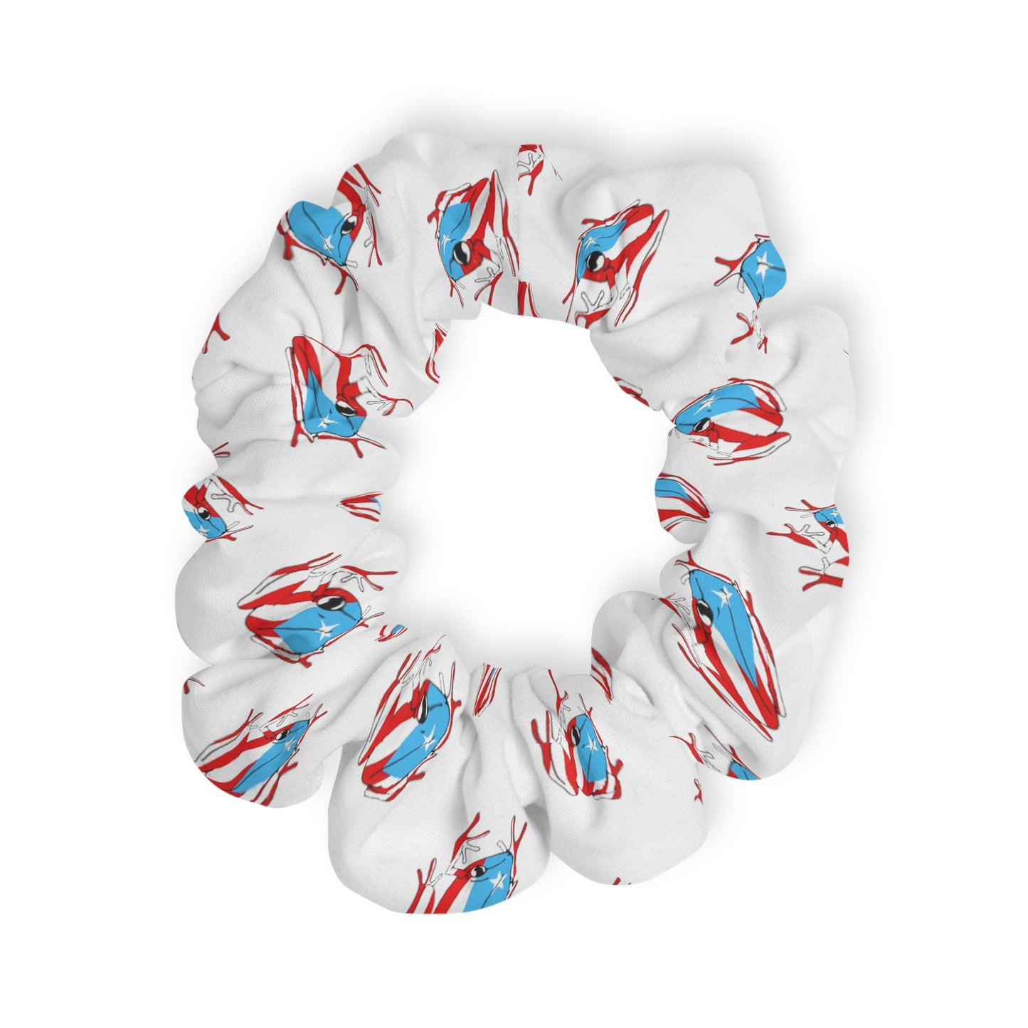 Original PR Flag white, Scrunchie