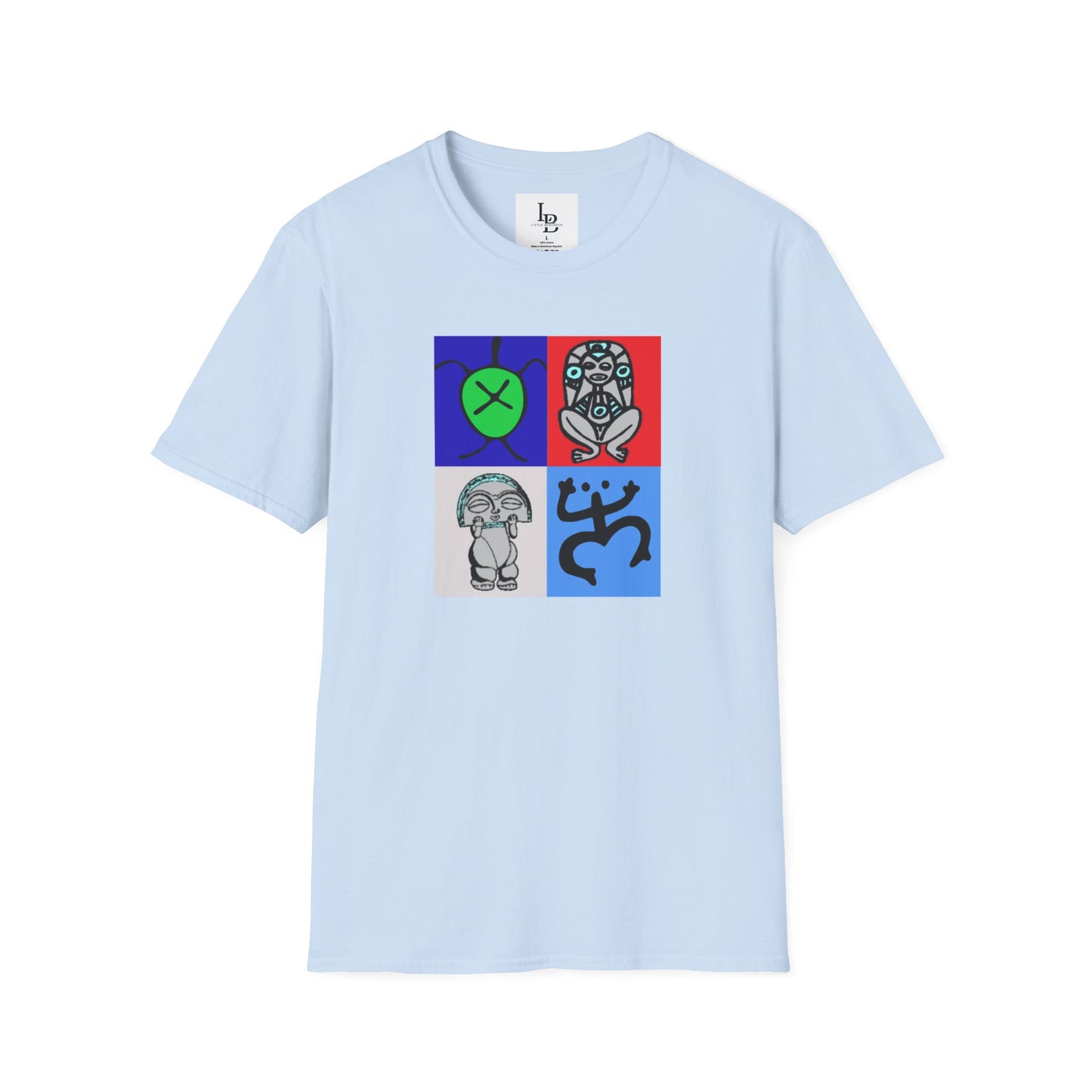 Four Taino Symbols, Unisex Softstyle T-Shirt