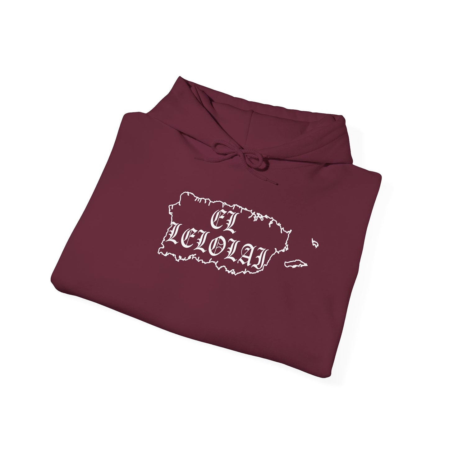 EL LELOLAI PR SILOUETTE MAP Unisex Hoodie, Cozy Sweatshirt, Casual Wear, Gifts for Adventures, Pride Apparel, Comfortable Streetwear