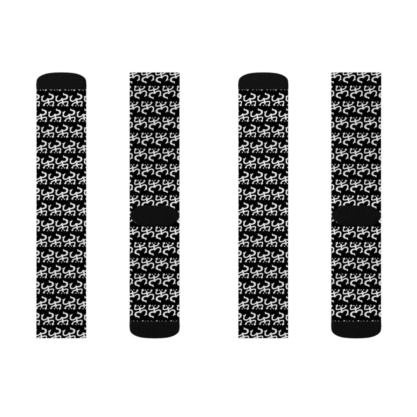 White Coqui Symbol, Sublimation Socks