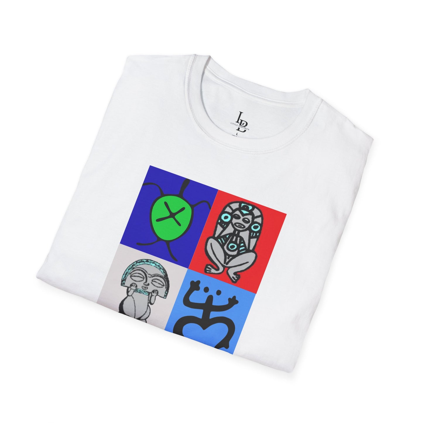 Four Taino Symbols, Unisex Softstyle T-Shirt