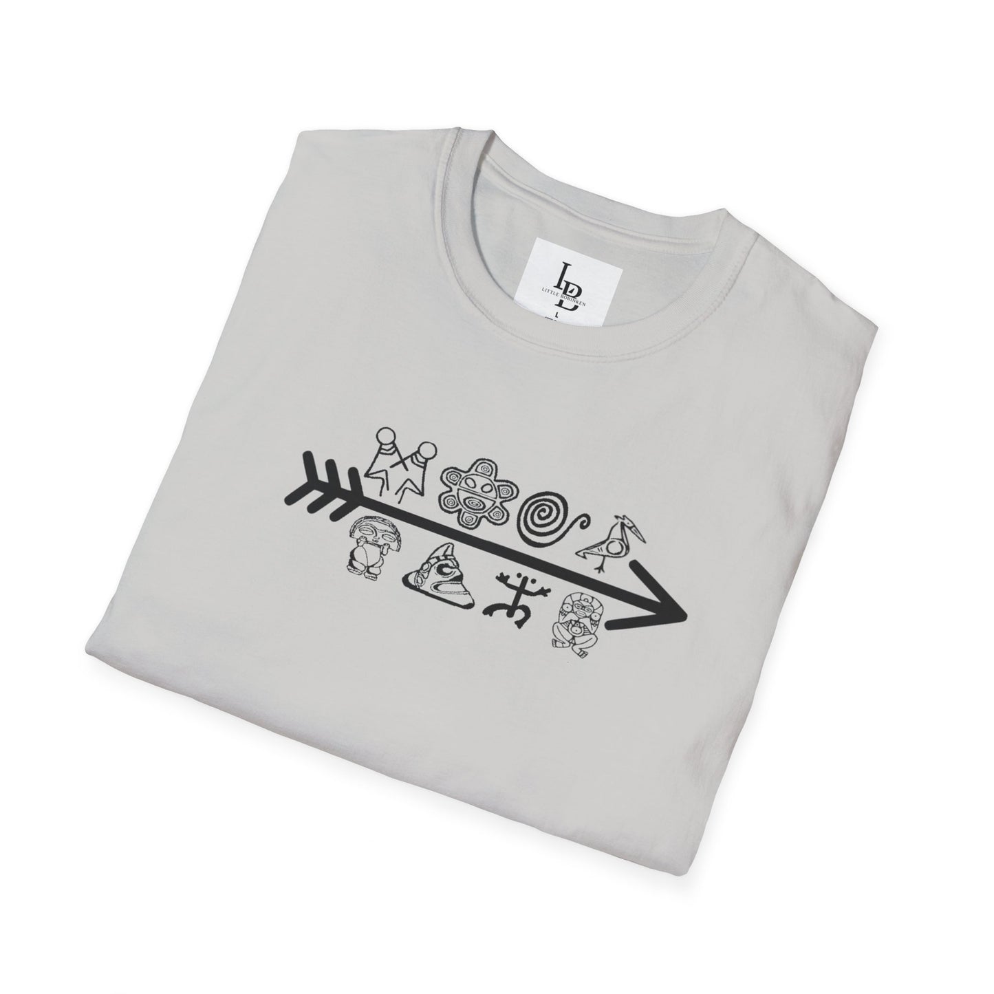 Arrow and Symbols, Unisex Softstyle T-Shirt