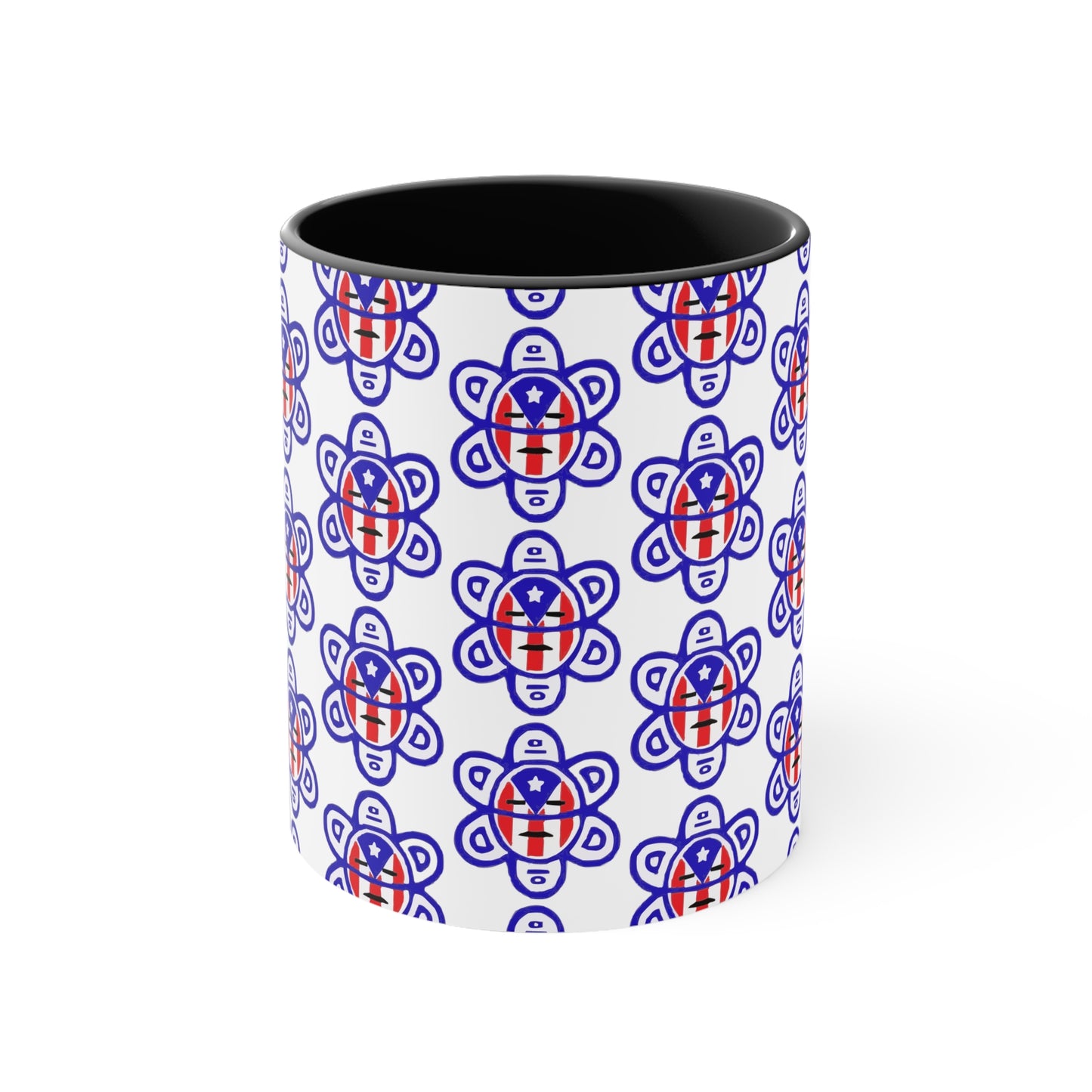P.R. Flag Sun, Accent Coffee Mug, 11oz