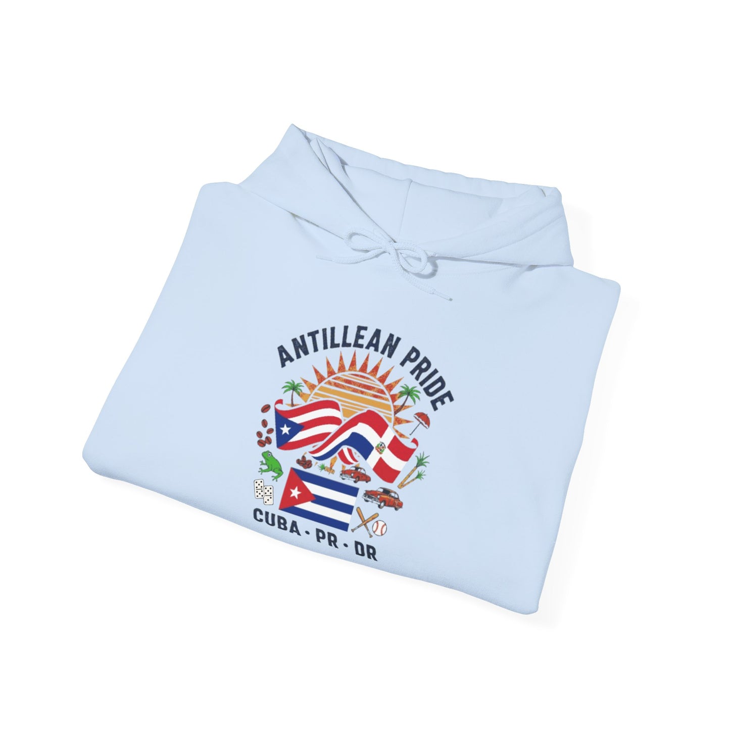 Antillean Pride Unisex Hoodie, Cozy Sweatshirt, Casual Wear, Gifts for Adventures, Pride Apparel, Comfortable Streetwear