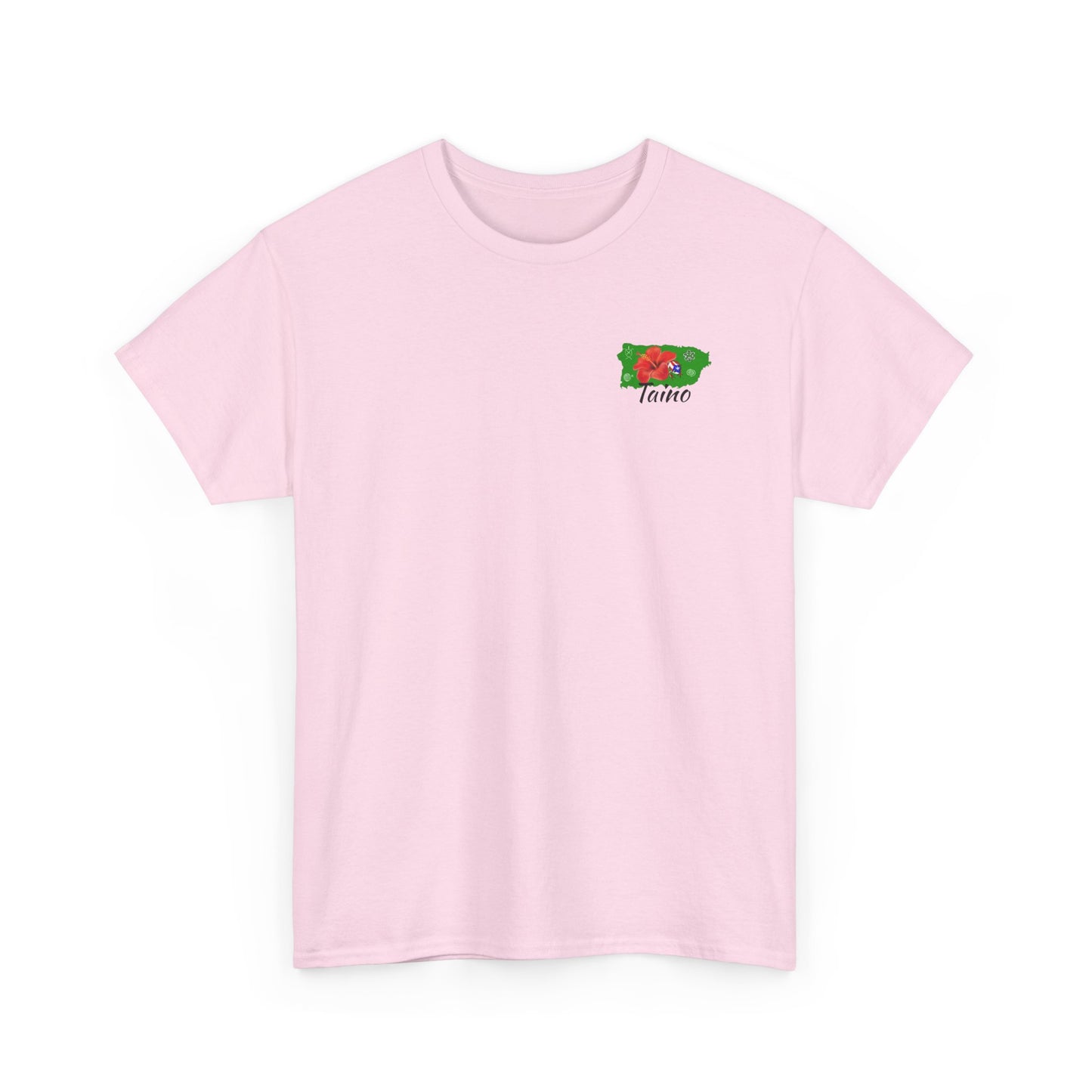 P.R. map Taino Symbols, and coqui, Unisex Heavy Cotton Tee