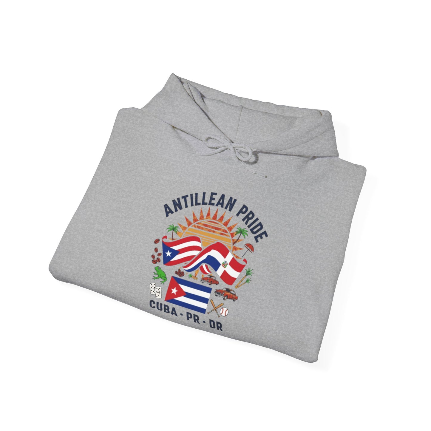 Antillean Pride Unisex Hoodie, Cozy Sweatshirt, Casual Wear, Gifts for Adventures, Pride Apparel, Comfortable Streetwear