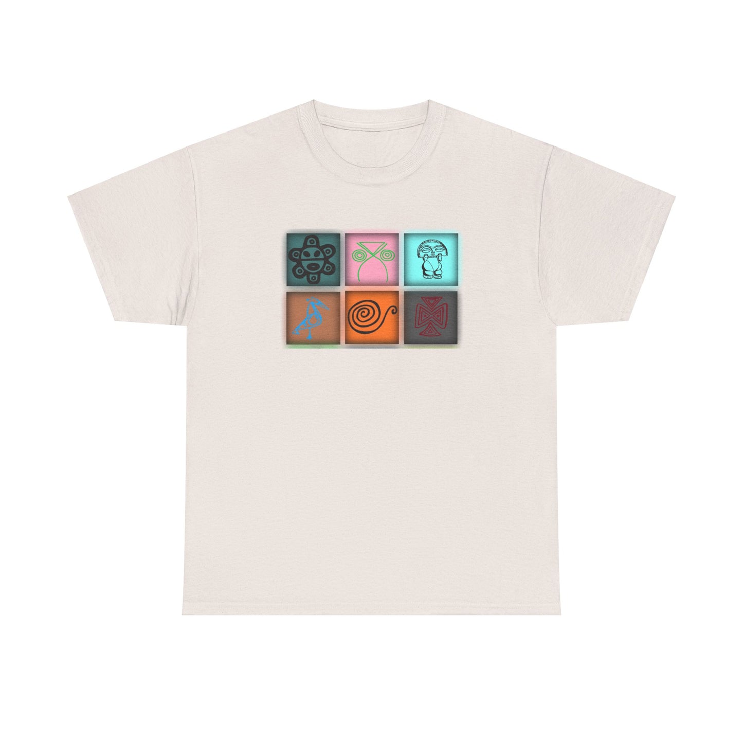 Taino Symbols 8,Unisex Heavy Cotton Tee